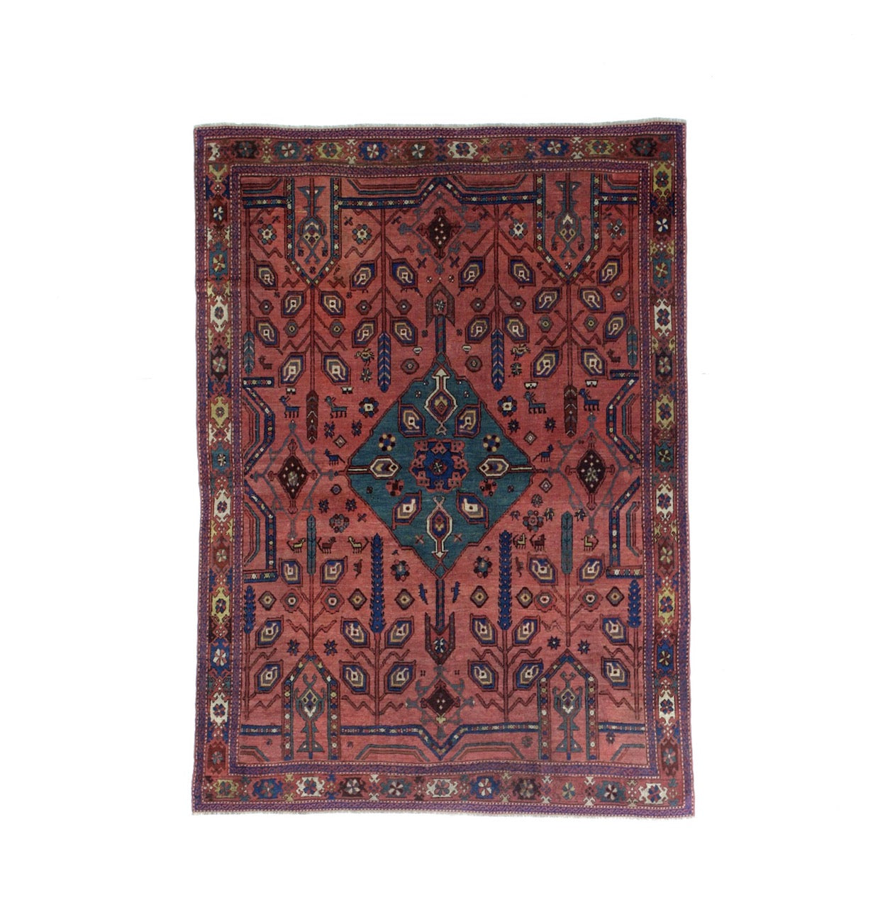 Fine Antique Bakhshayesh Tribal Wool Rug 5'6" x 7'7"