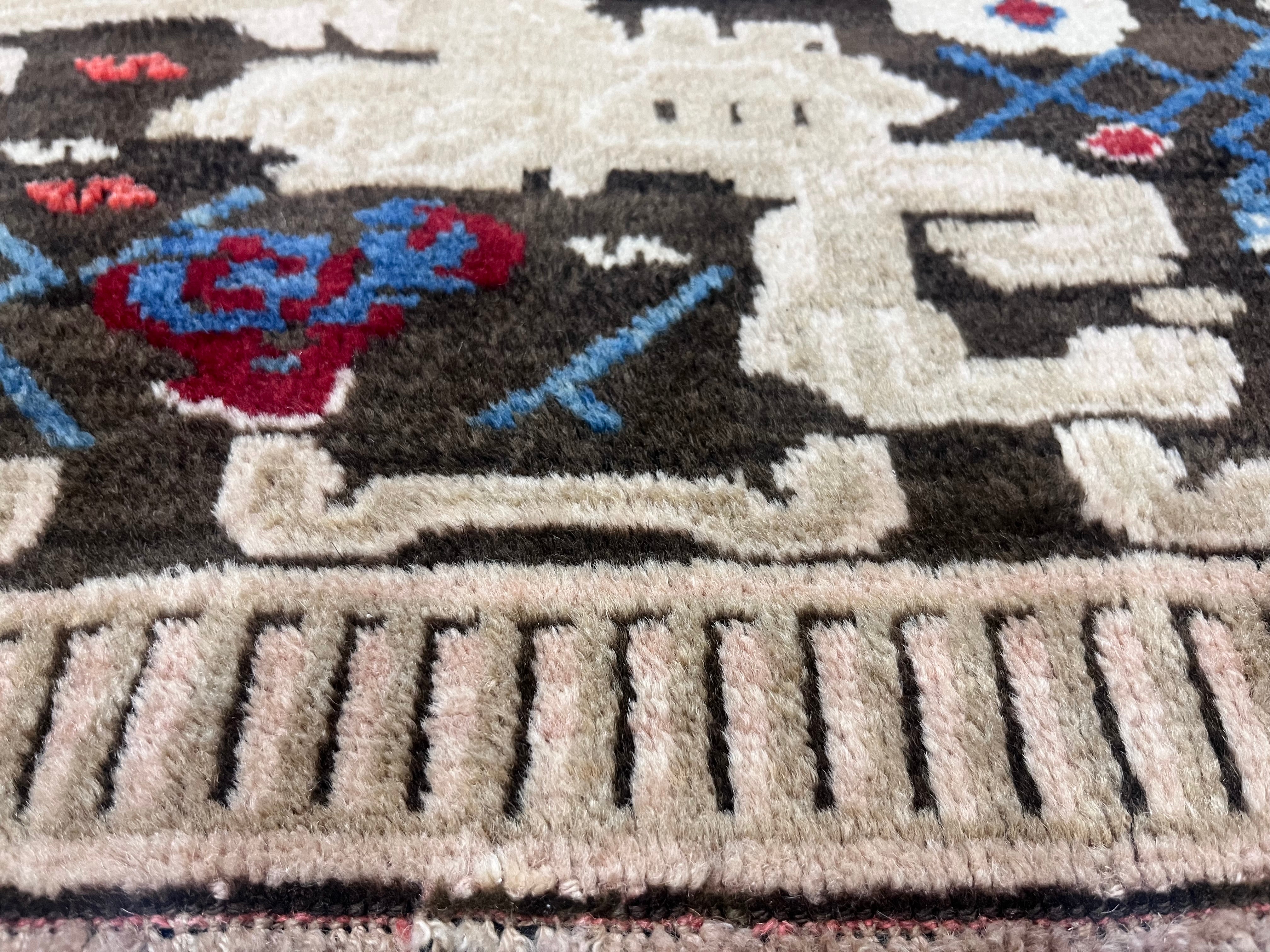 Fine Antique Caucasian Karabagh Wool Rug 4' 10'' x 7' 1''