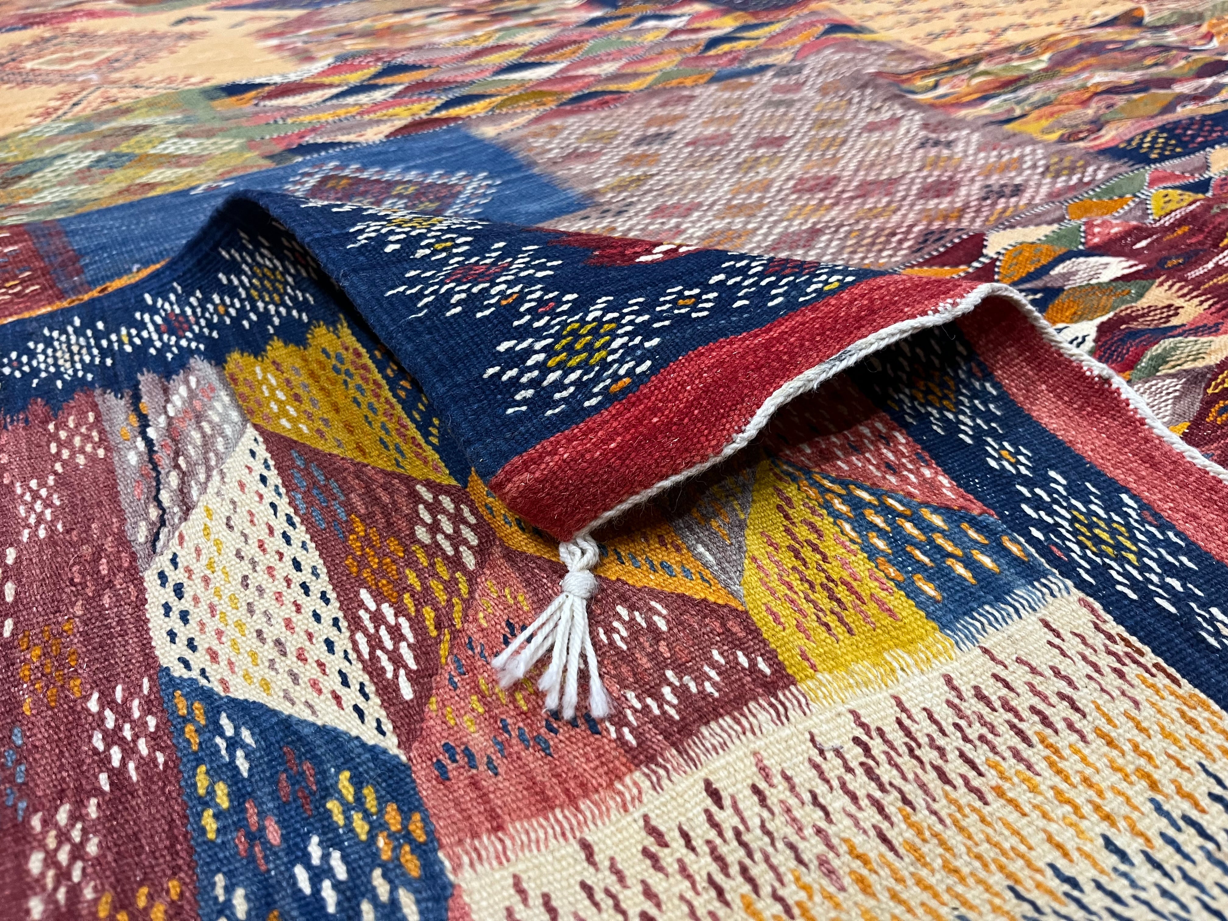 Fine Vintage Moroccan Wool Rug 6' 6'' x 10' 0"