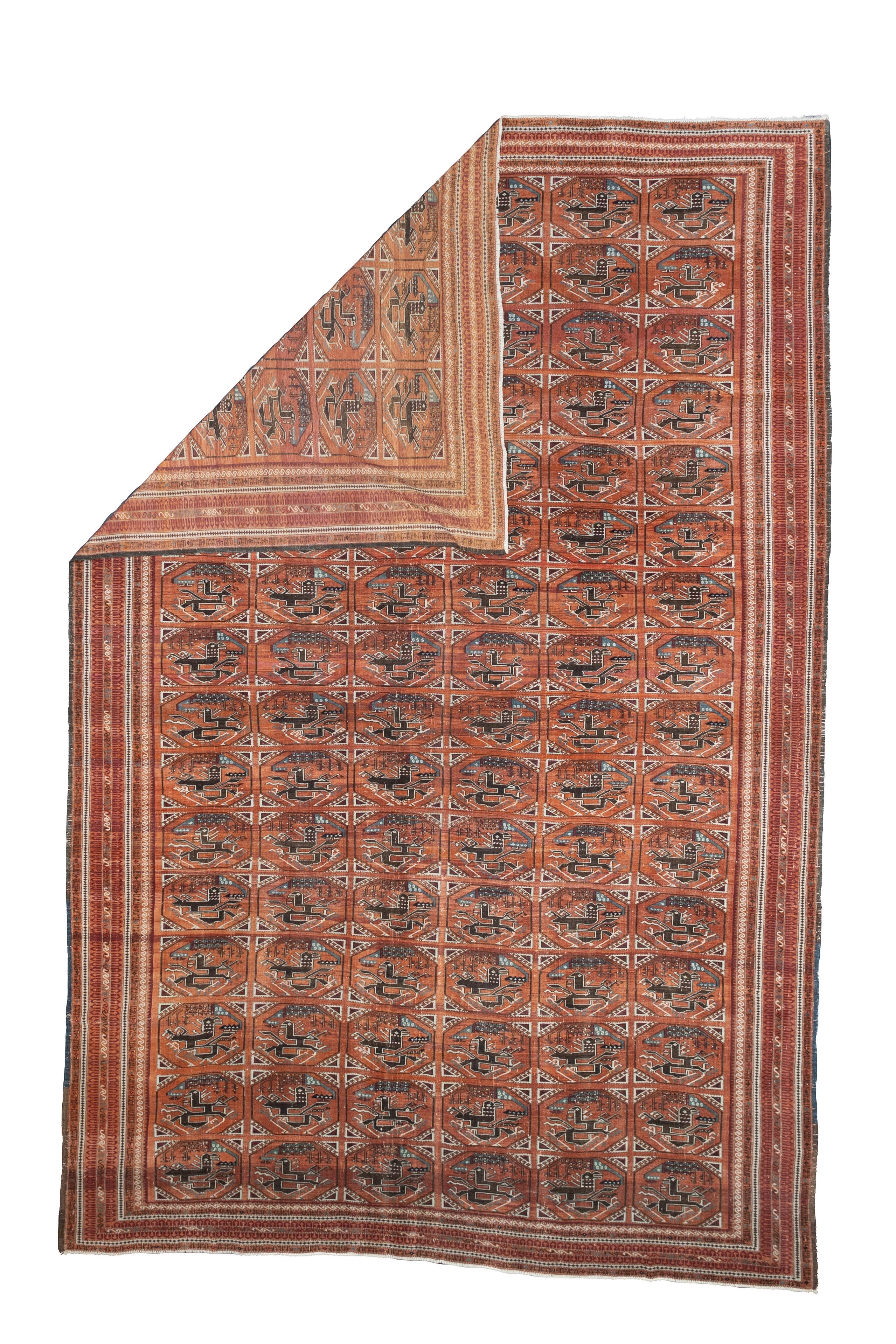 Fine Antique Beshir Rug 9' 5'' x 14' 5''