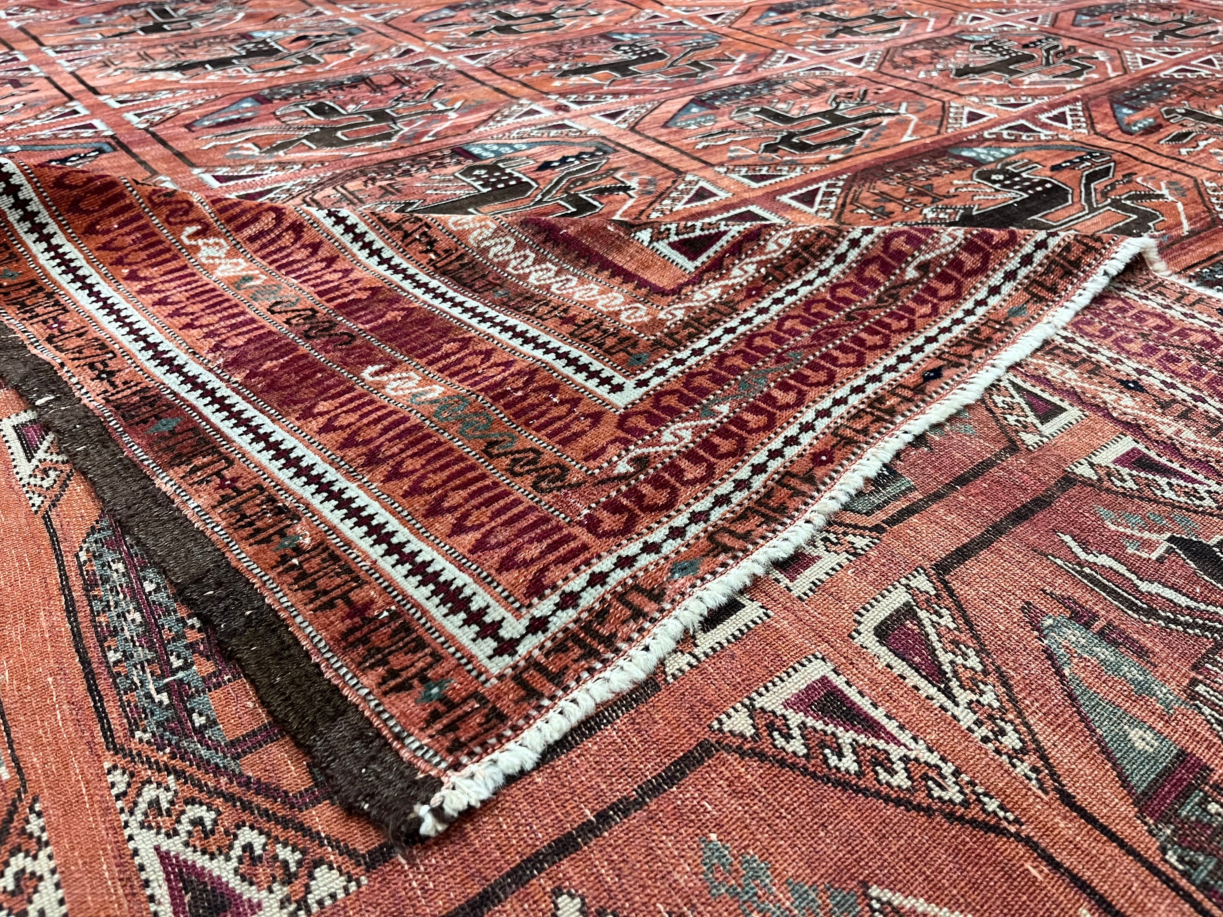 Fine Antique Beshir Rug 9' 5'' x 14' 5''