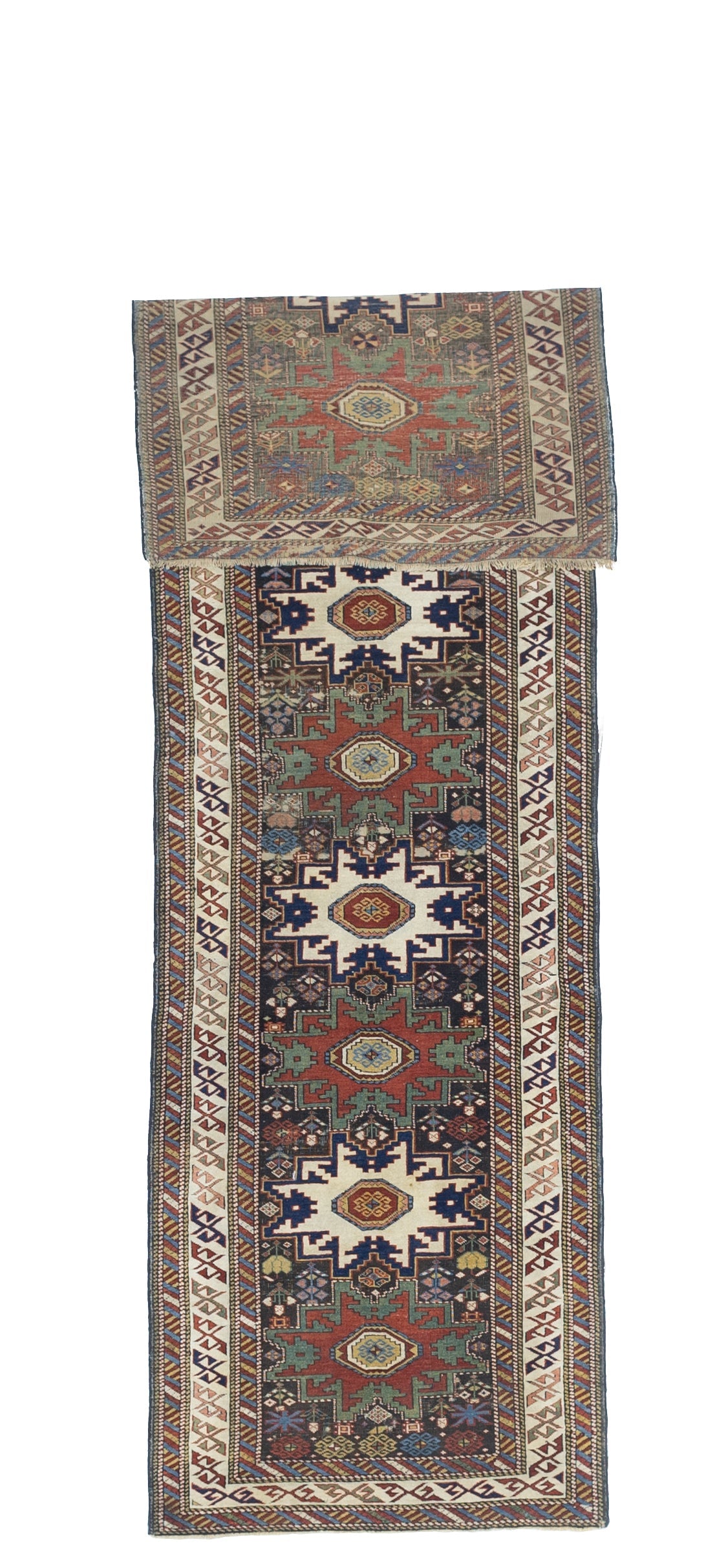 Fine Antique Caucasian Shirvan Wool Rug 2'11" x 9' 10''