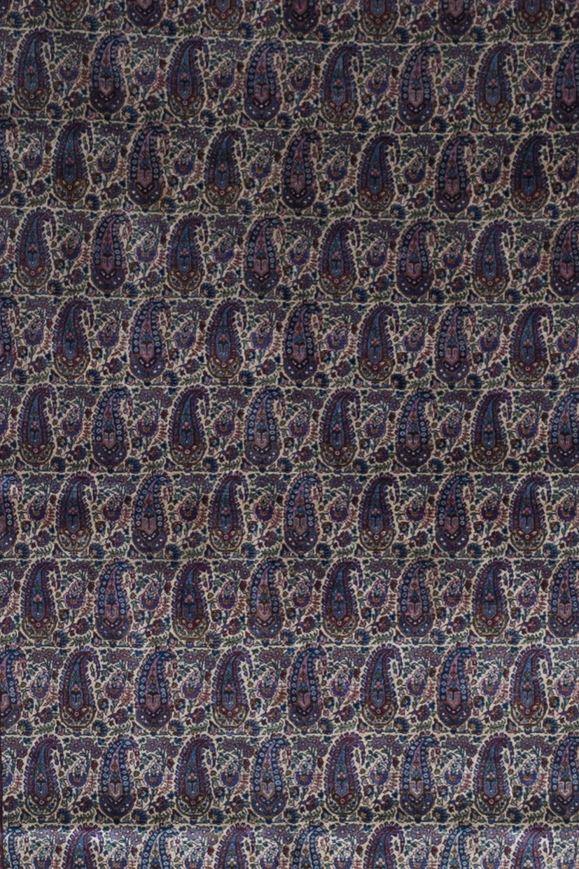 Extremely Fine Antique Silk Mohtasham Kashan Rug 4'2" x 6' 9"