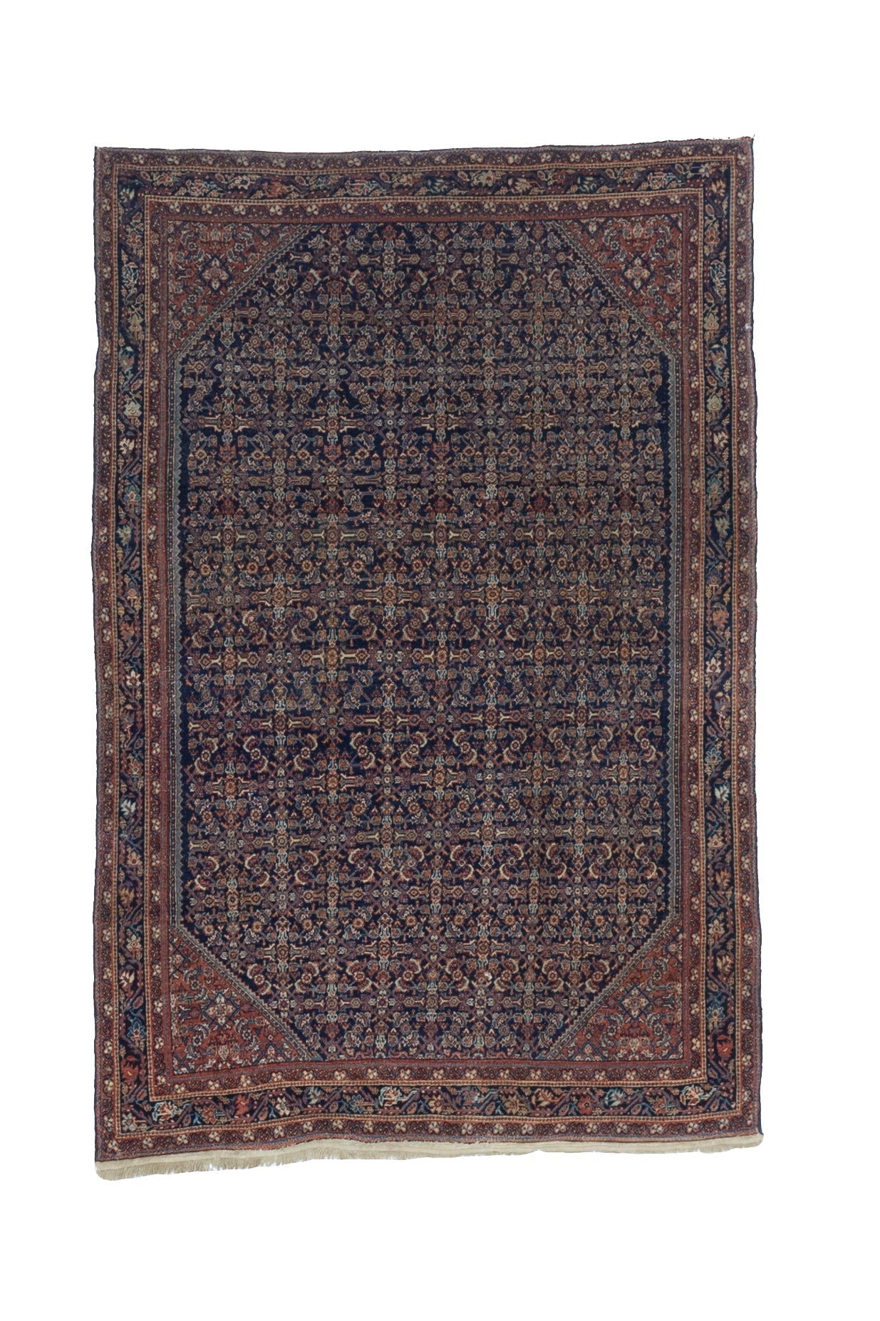 Fine Antique Farahan Rug 4'3" x 6' 2"