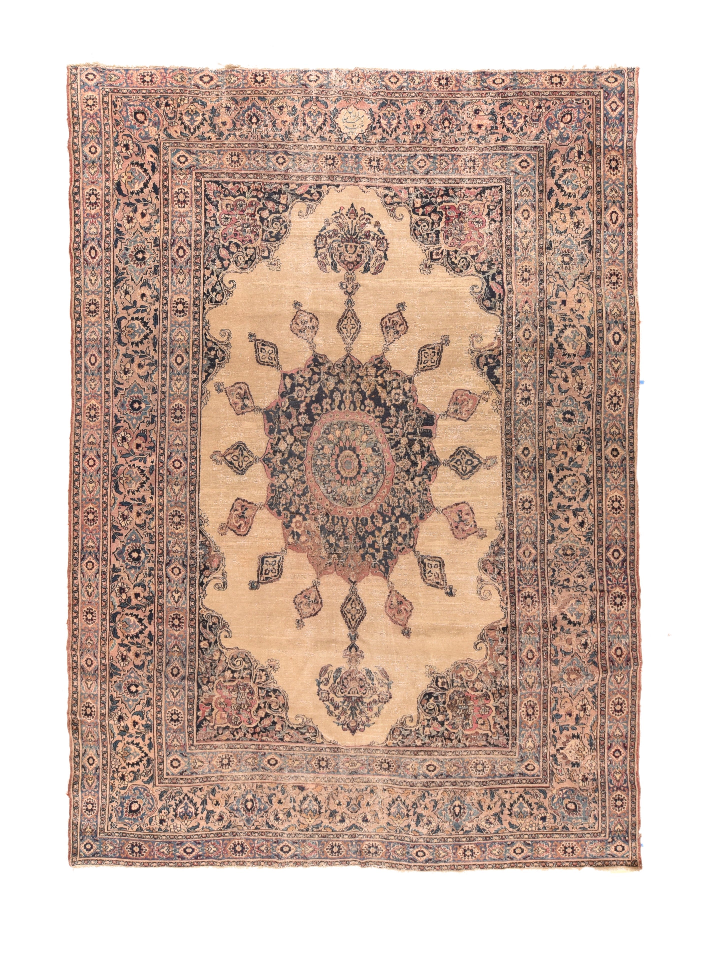 Antique Khorasan Rug 9'9'' x 14'10''