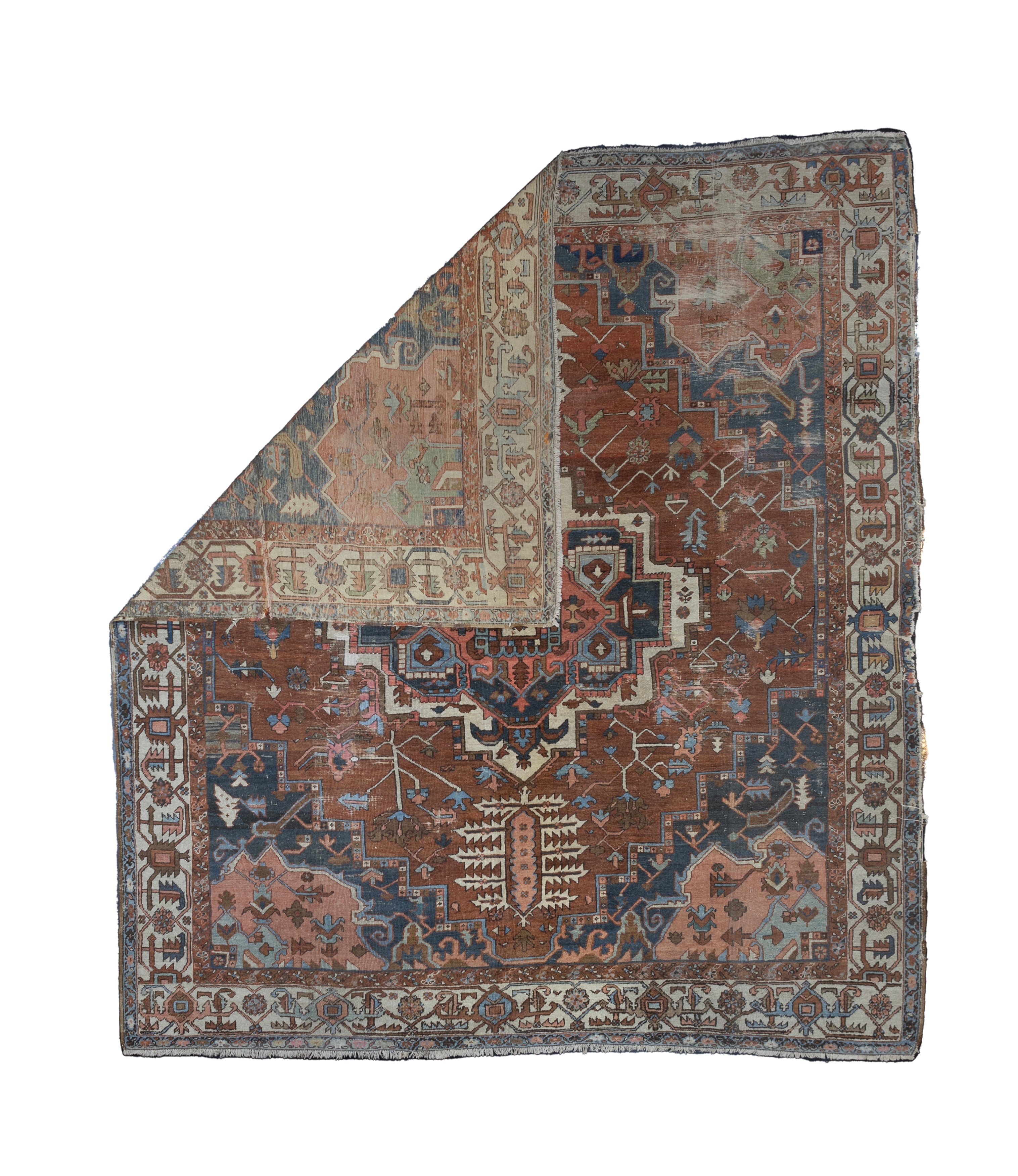 Fine Antique Heriz/Serapi Wool Rug 10'0" x 11' 3''