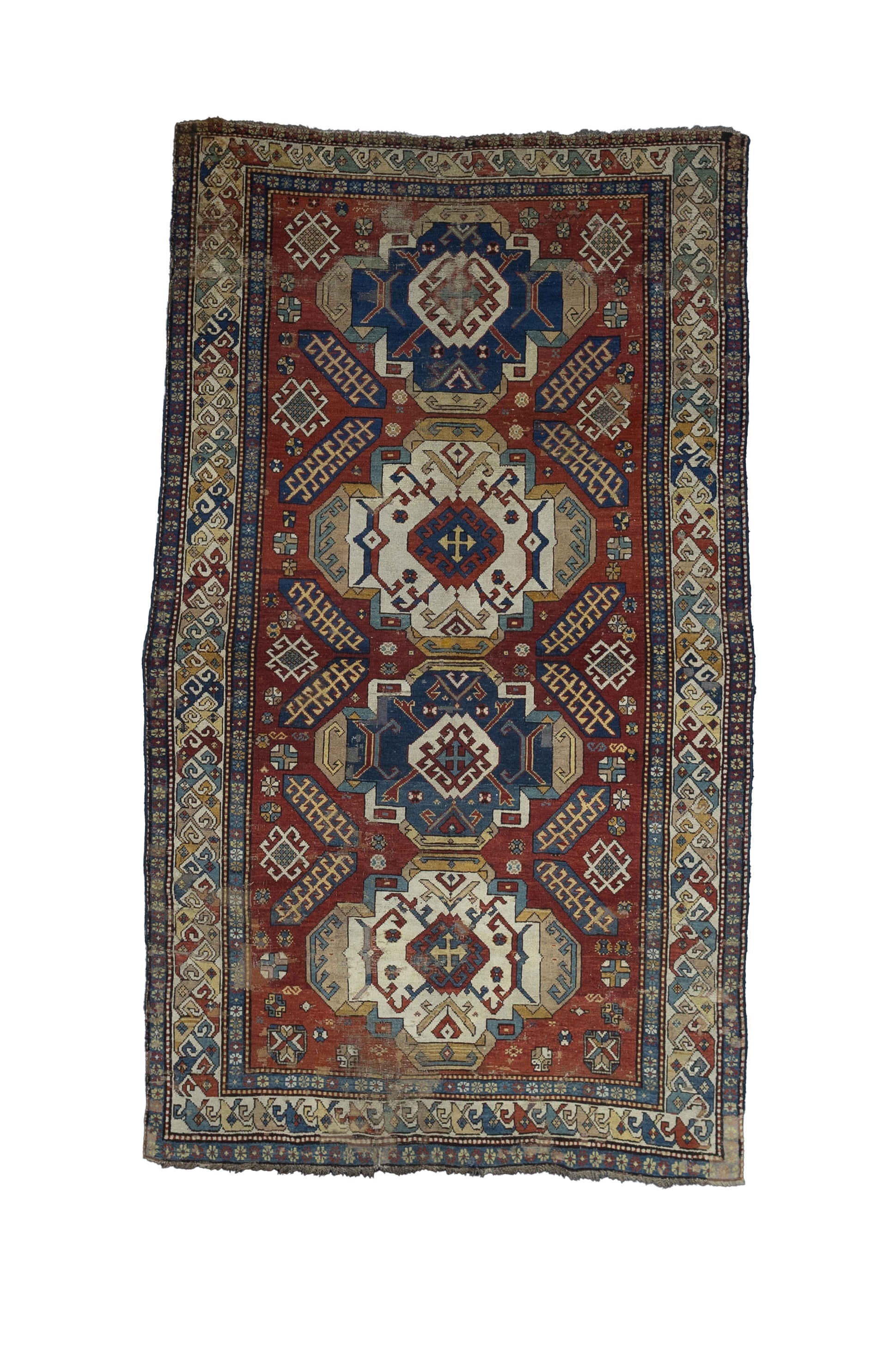 Antique Caucasian Sumak Rug 5' 8'' x 9' 10''