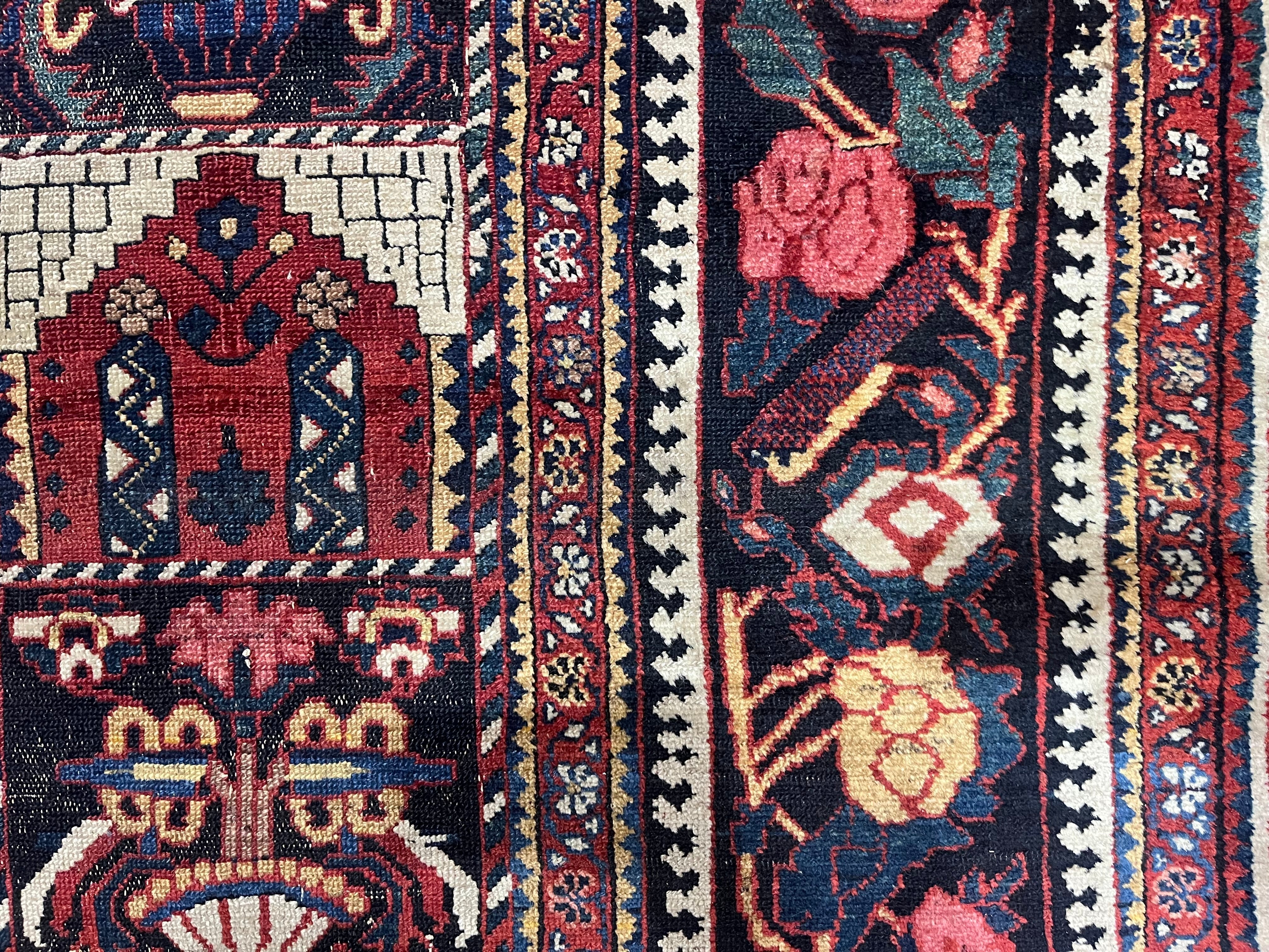 Fine Antique Bakhtiari Rug 10' 11'' x 11' 3''