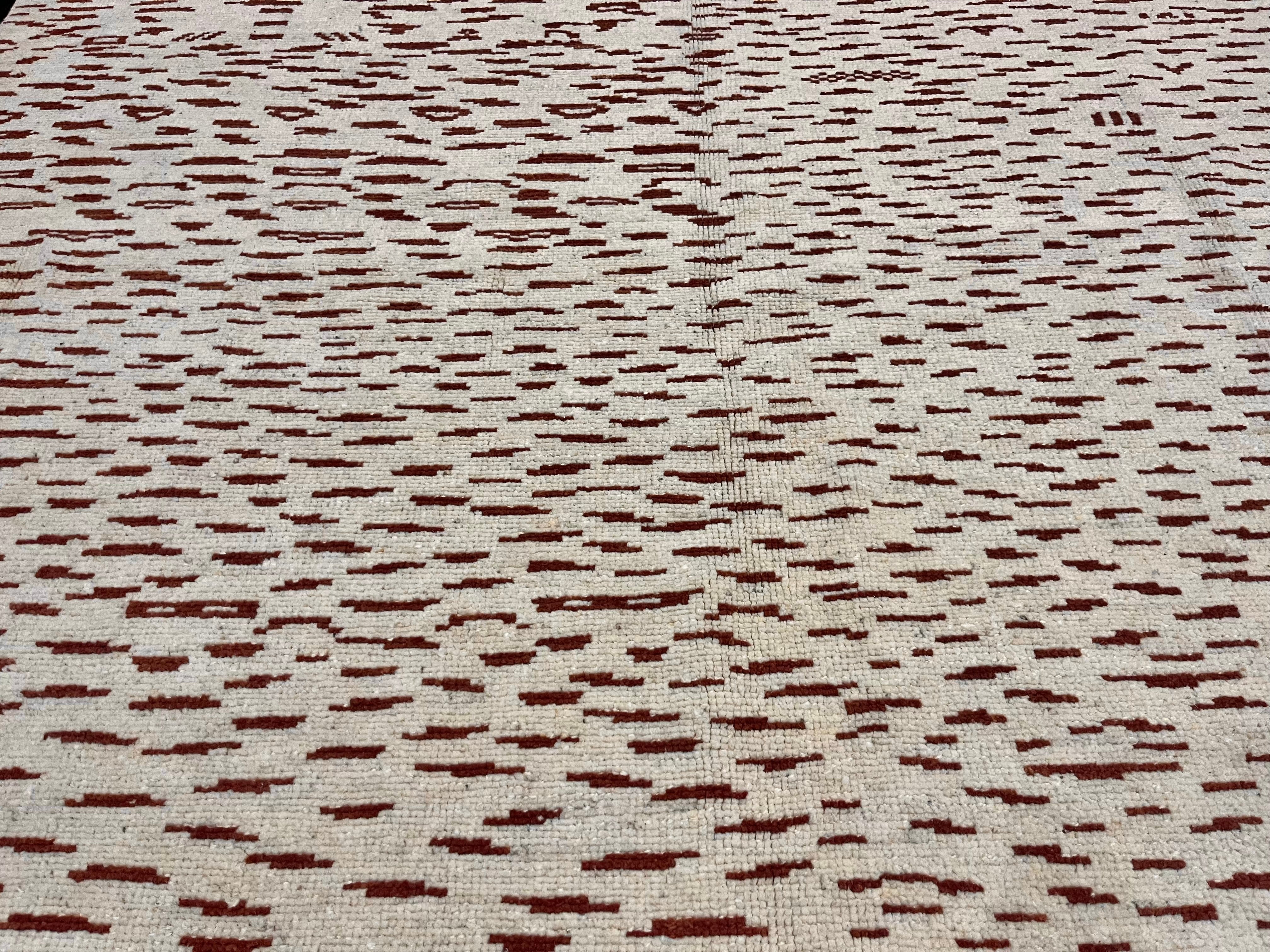 Mid. Fine Vintage Moroccan Wool Rug 7' 3'' x 10' 1''