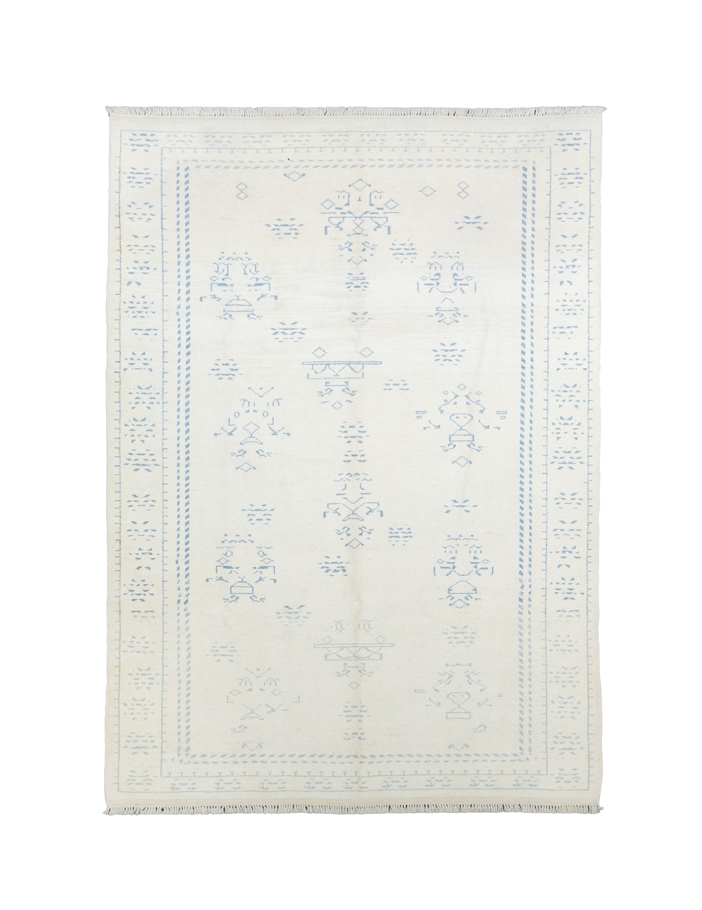 Fine Vintage Moroccan Wool Rug 6' 11'' x 10' 0"