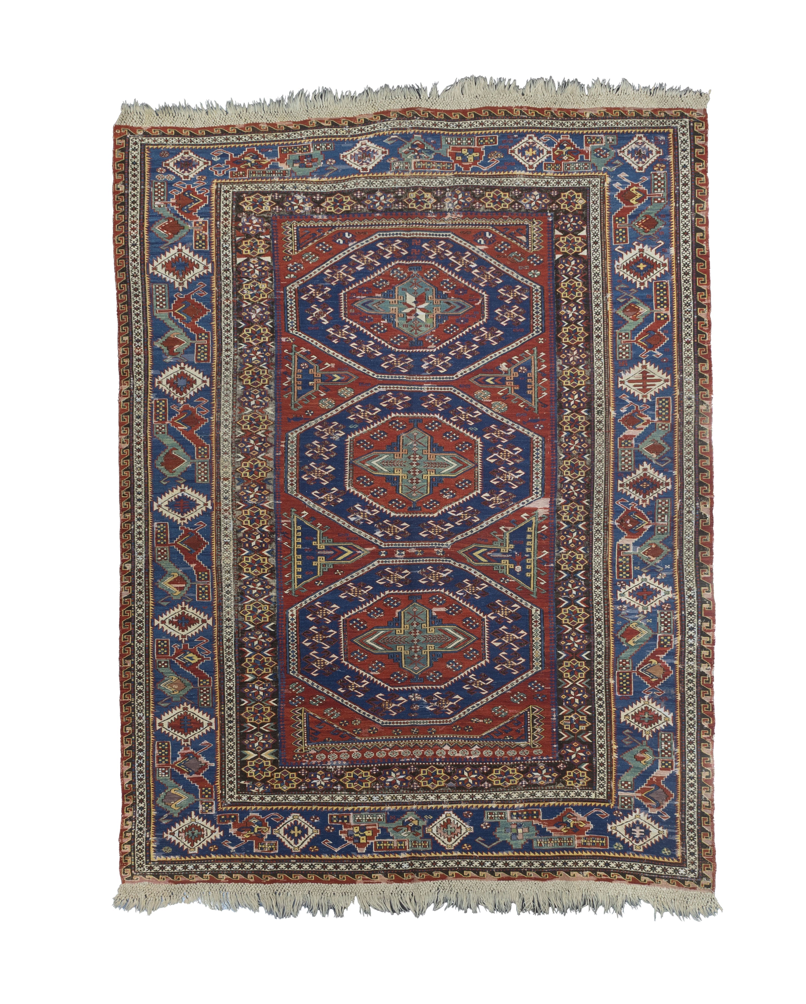 Fine Antique Caucasian Sumak Rug 6' 10'' x 9' 5''