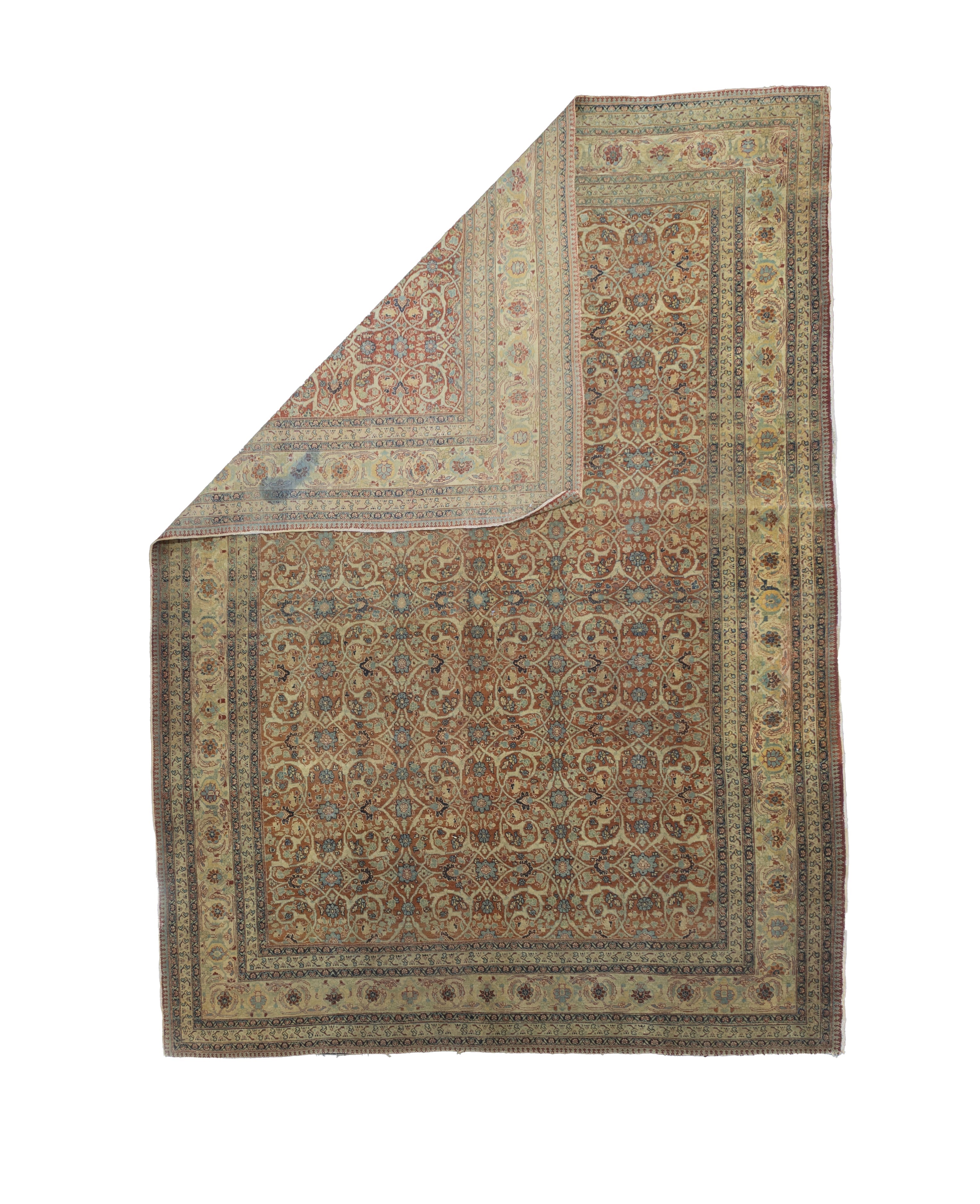 Fine Antique Haji Jalili Tabriz Rug 6' 7'' x 9' 2''