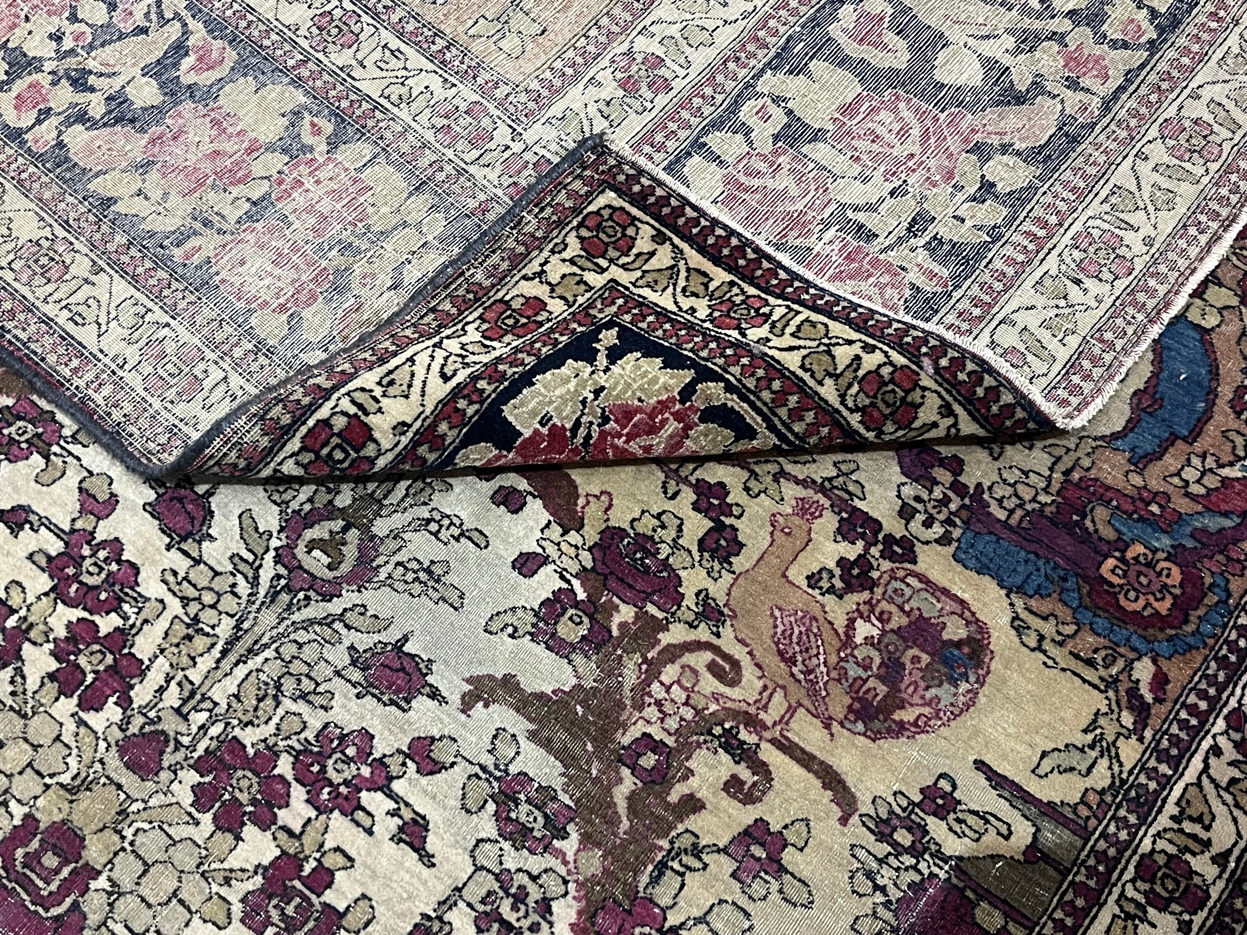 Fine Antique Persian Tehran Rug 4' 9" x 7' 4''