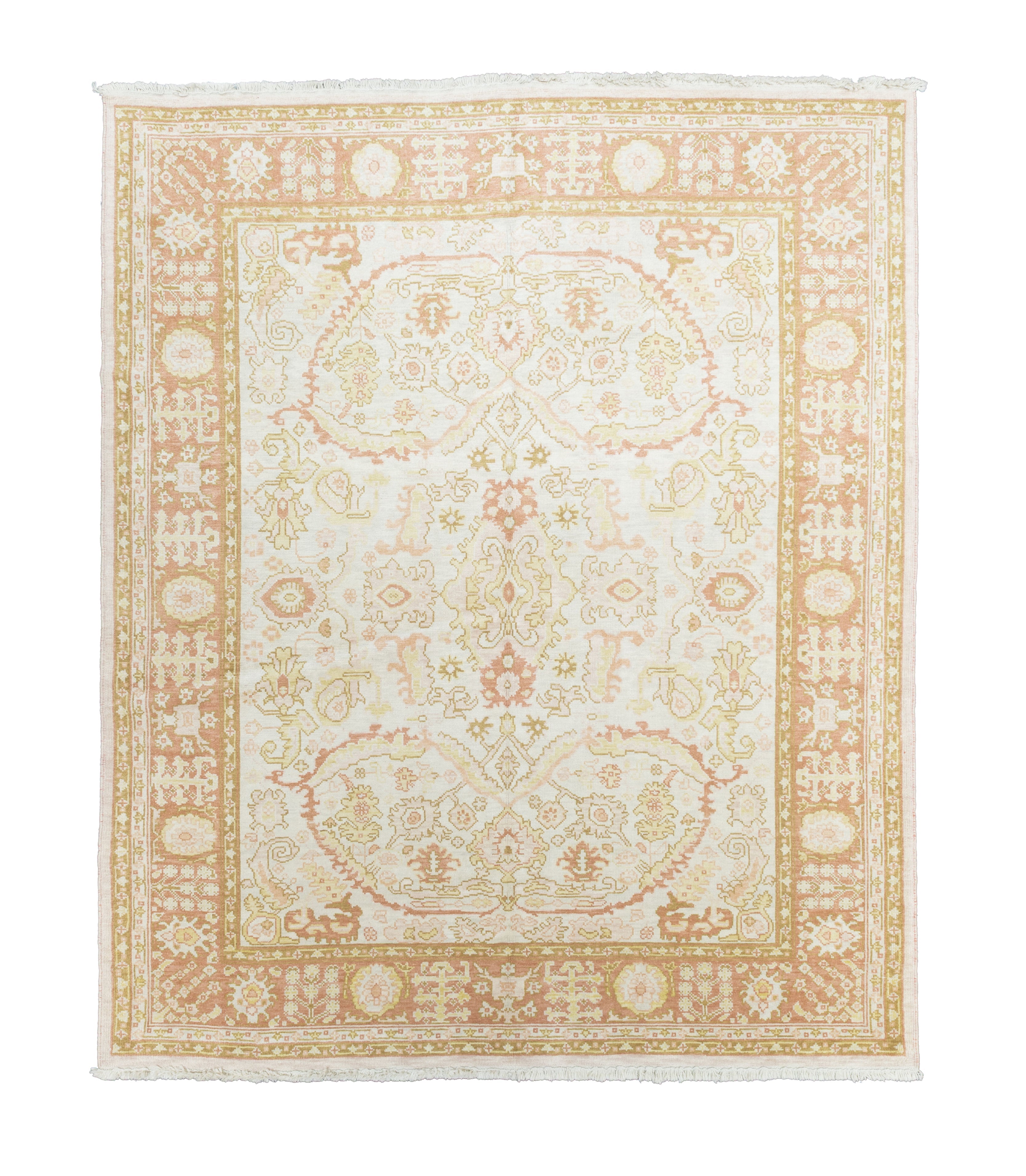 Fine Vintage Oushak Rug 8' 0" x 10' 0"