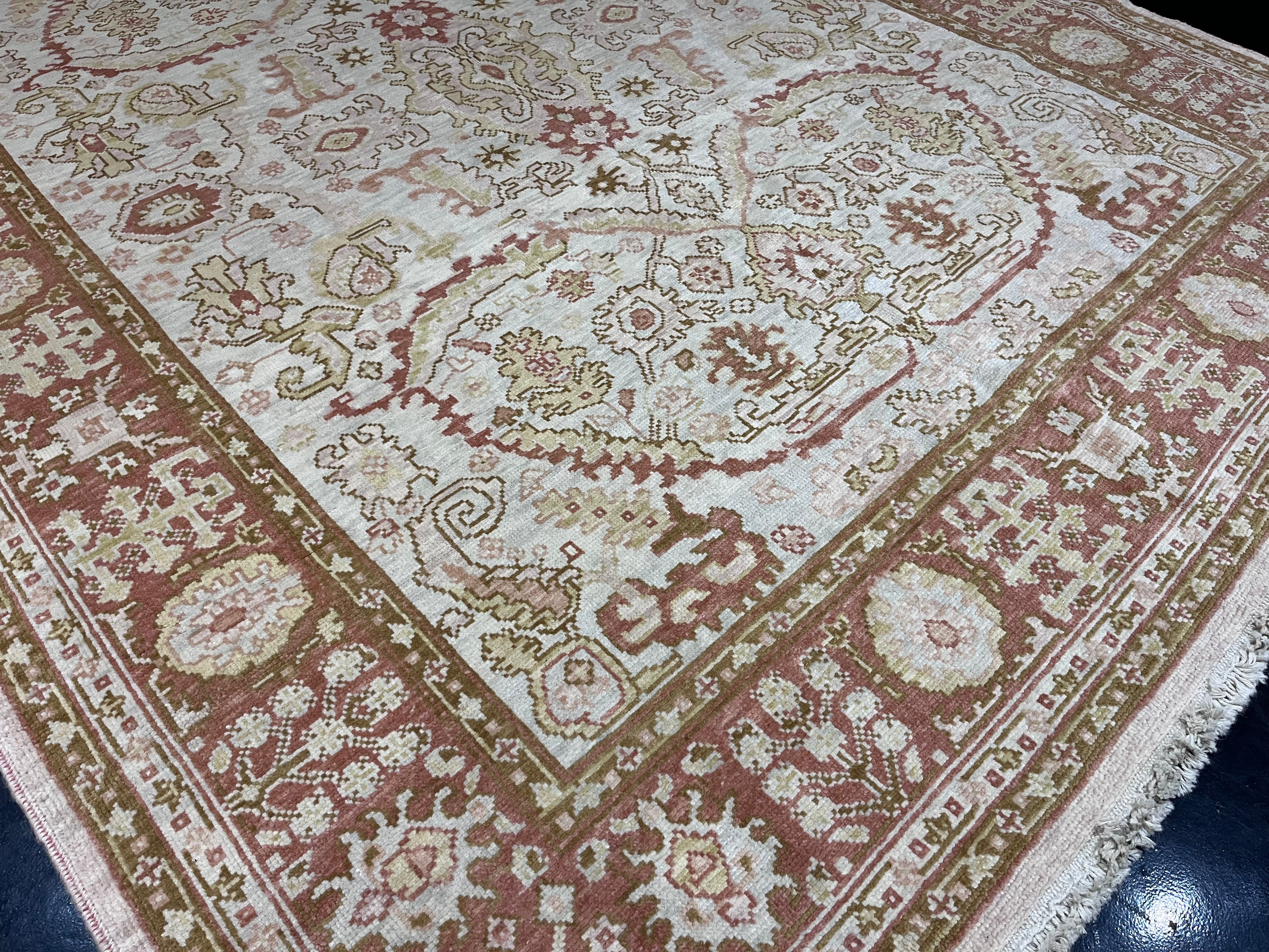Fine Vintage Oushak Rug 8' 0" x 10' 0"