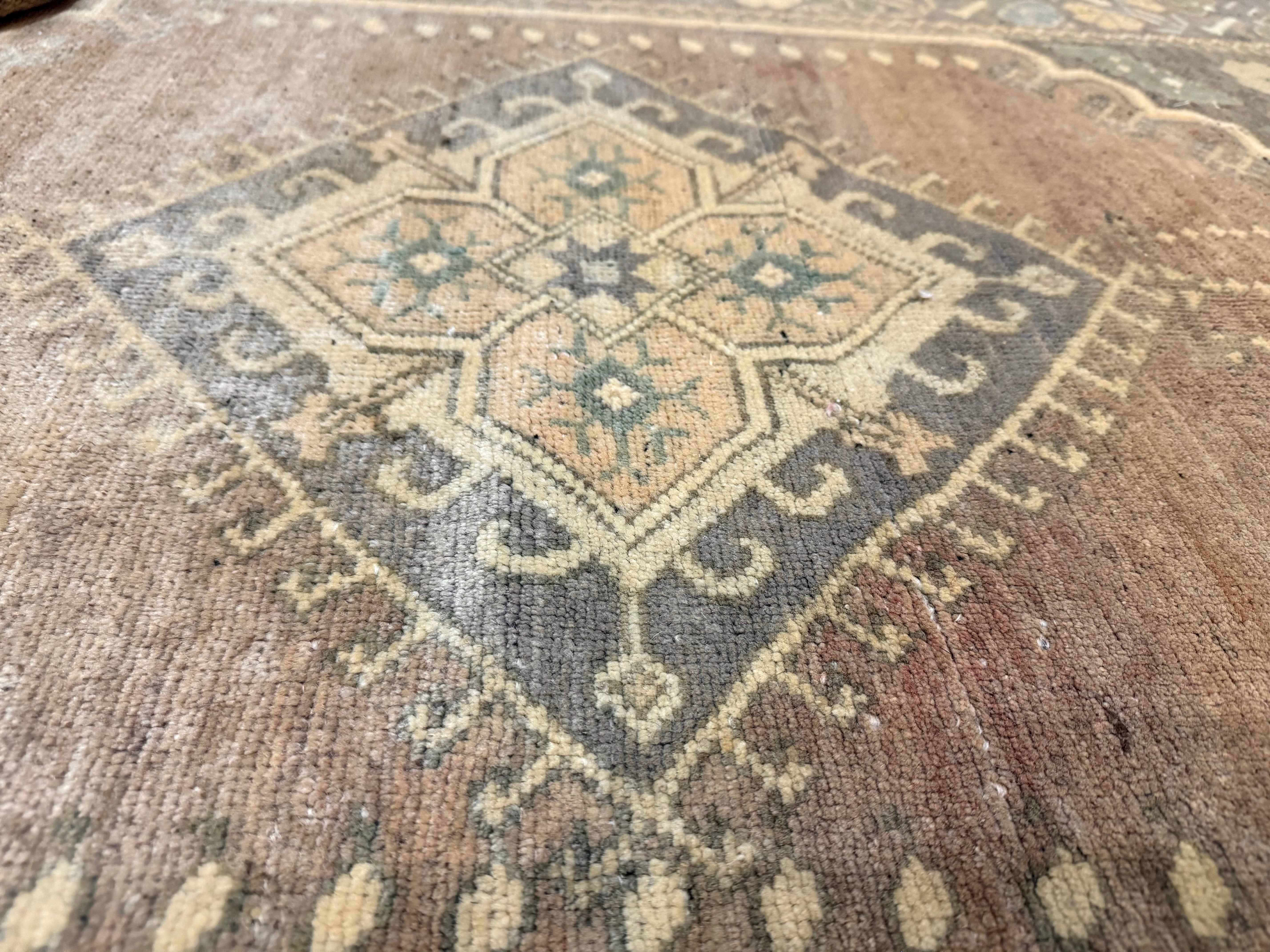 Antique Turkish Tribal Wool Rug 4' 10'' x 7' 8''