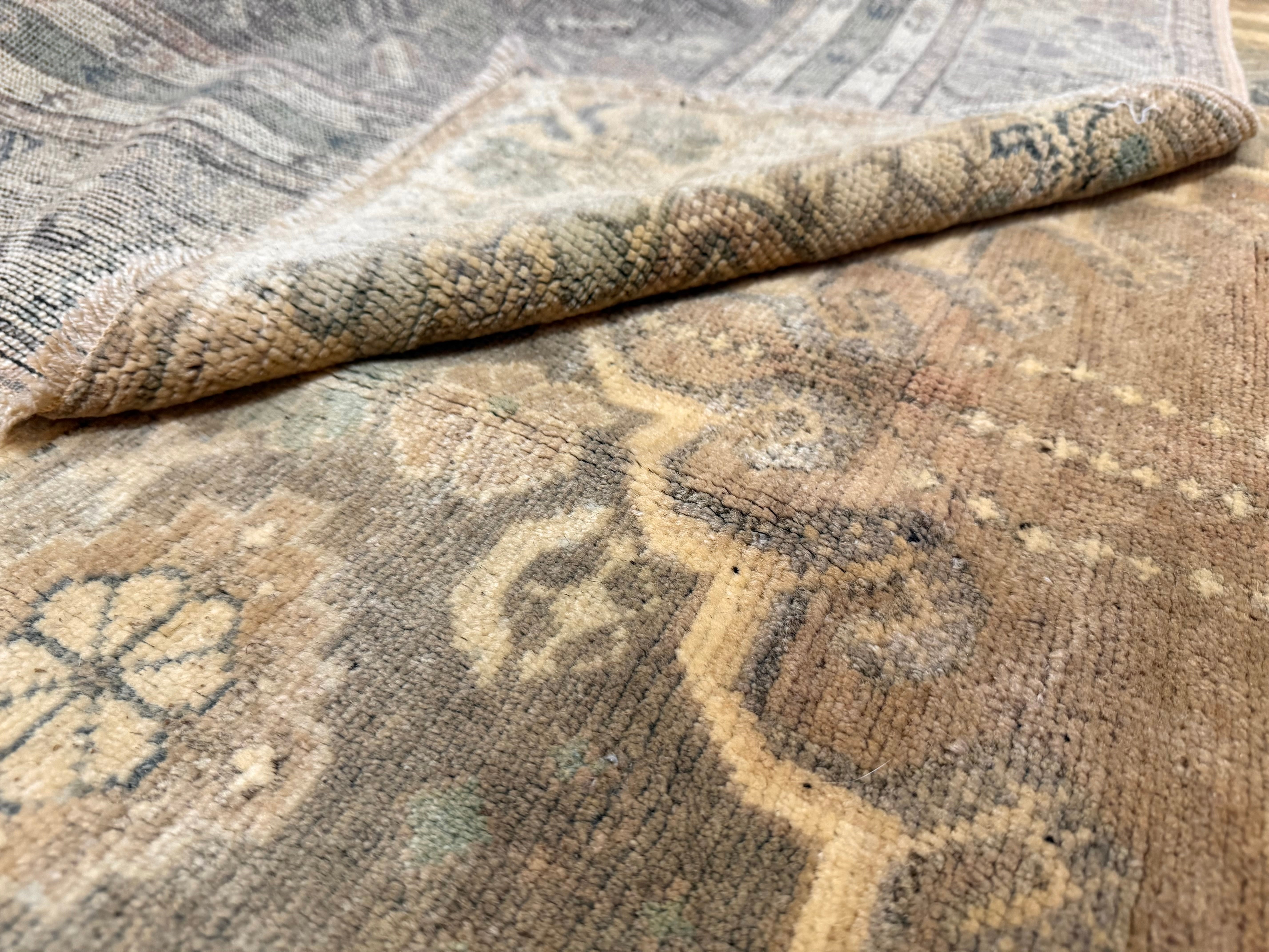 Antique Turkish Tribal Wool Rug 4' 10'' x 7' 8''