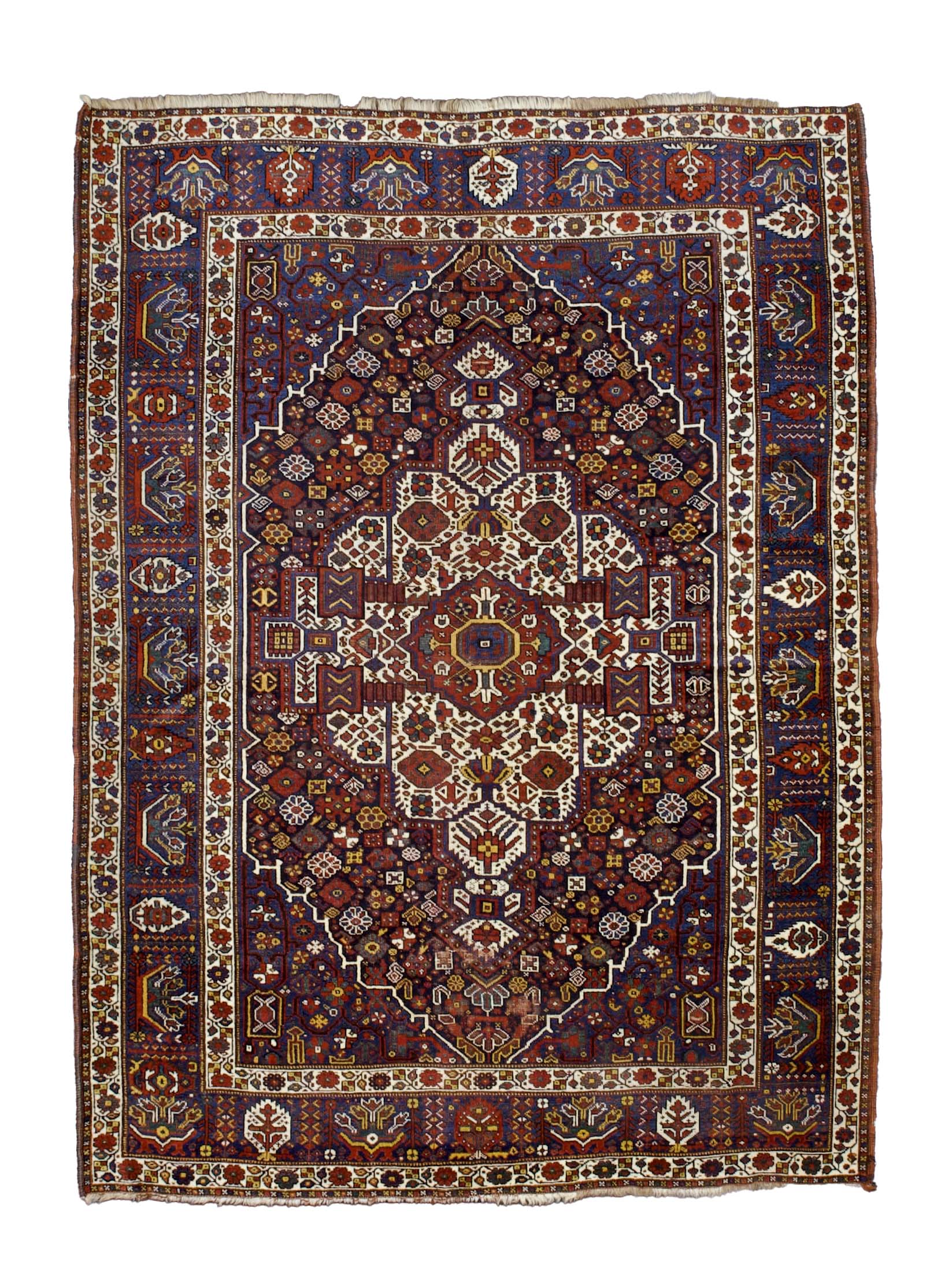 Antique Persian Qashqai Rug 6' 2'' x 8' 4''