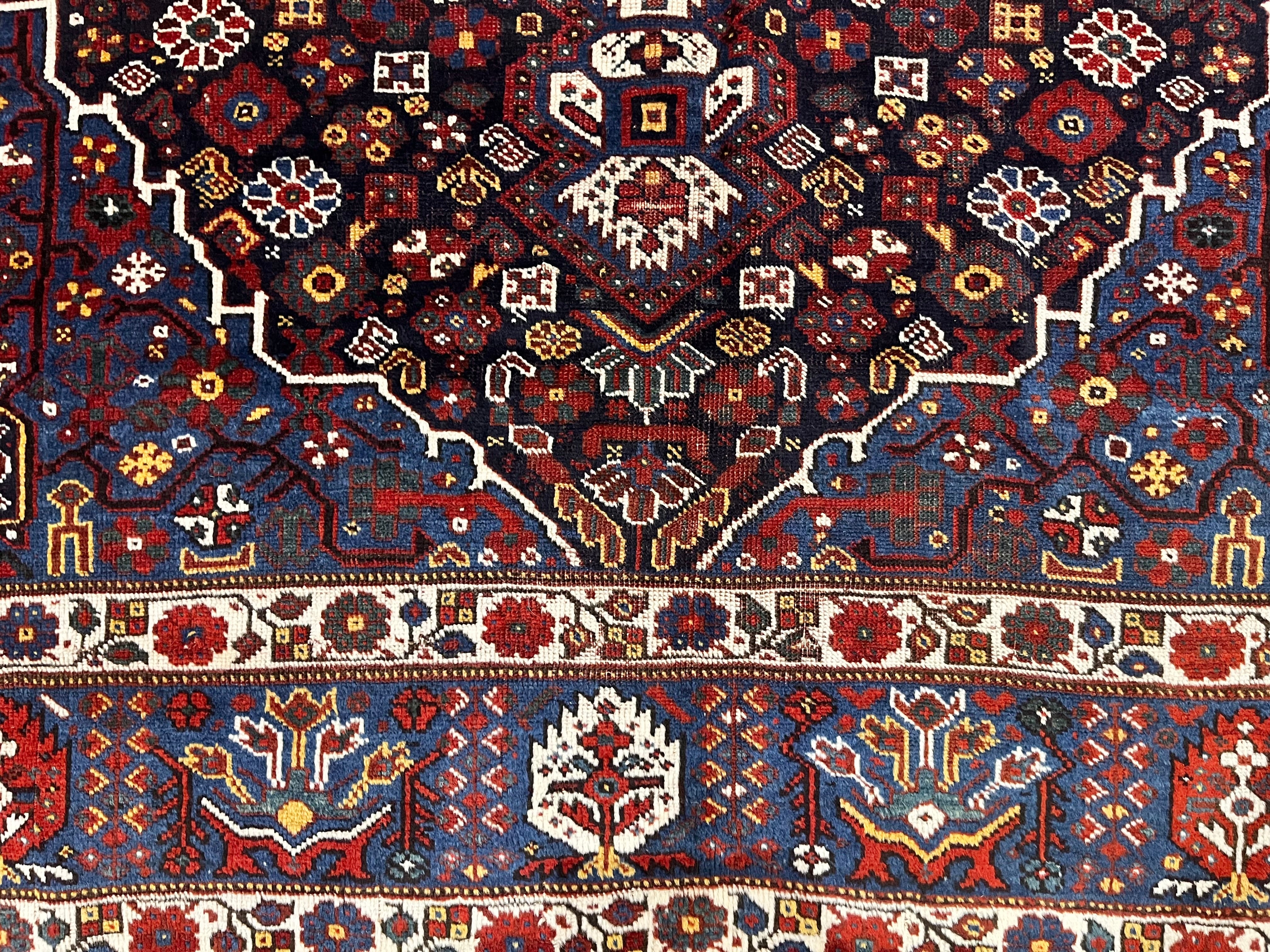 Antique Persian Qashqai Rug 6' 2'' x 8' 4''