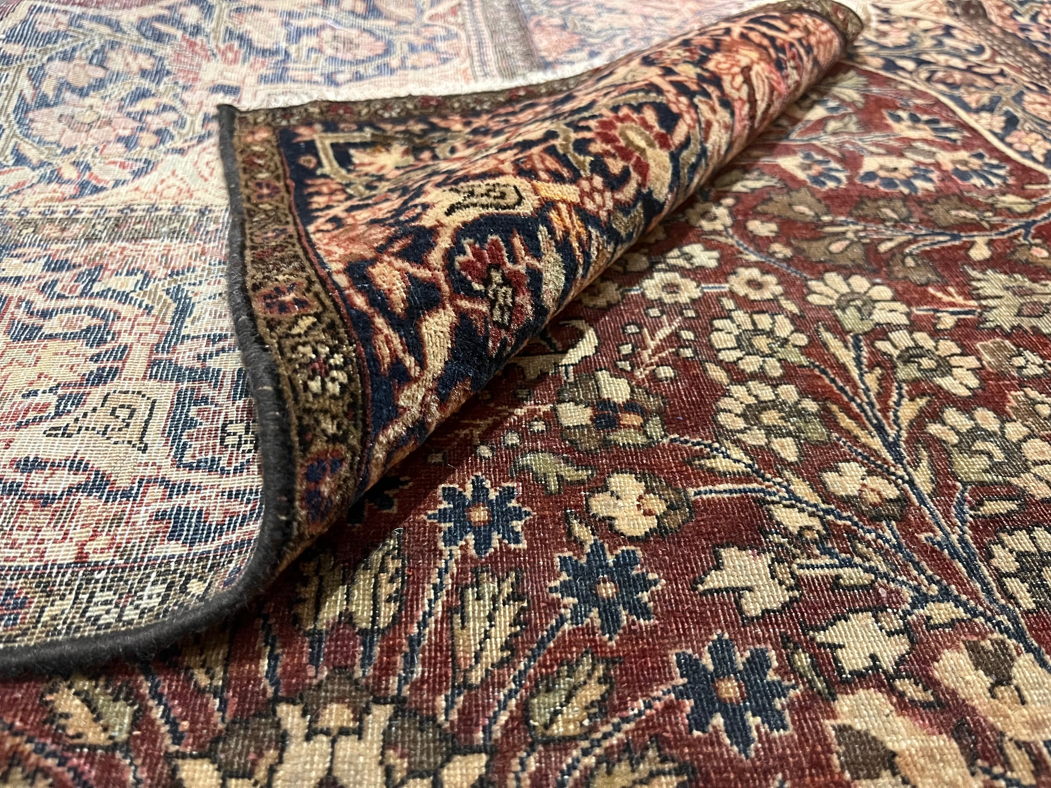 Fine Antique Mohtasham Kashan Rug 4' 0" x 6' 5"
