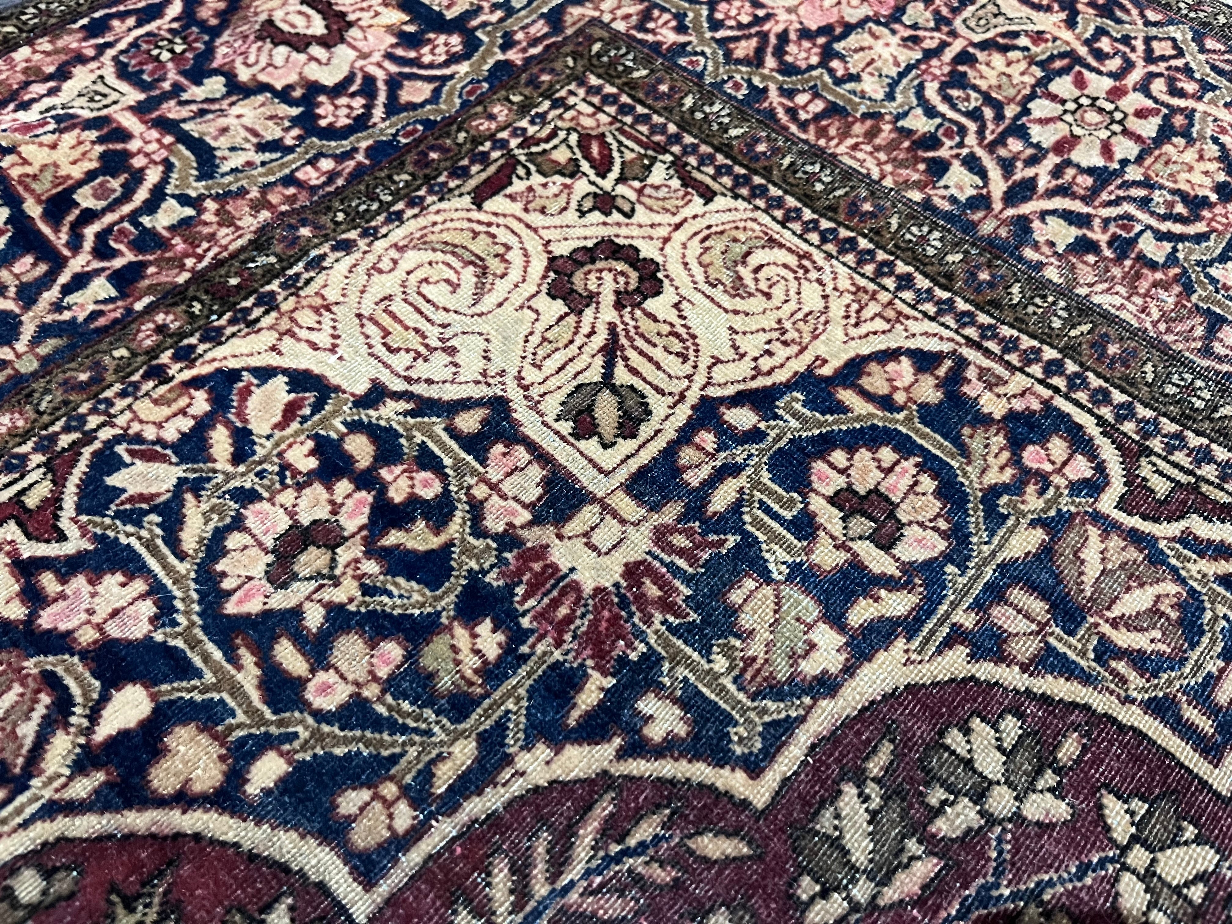 Fine Antique Mohtasham Kashan Rug 4' 0" x 6' 5"