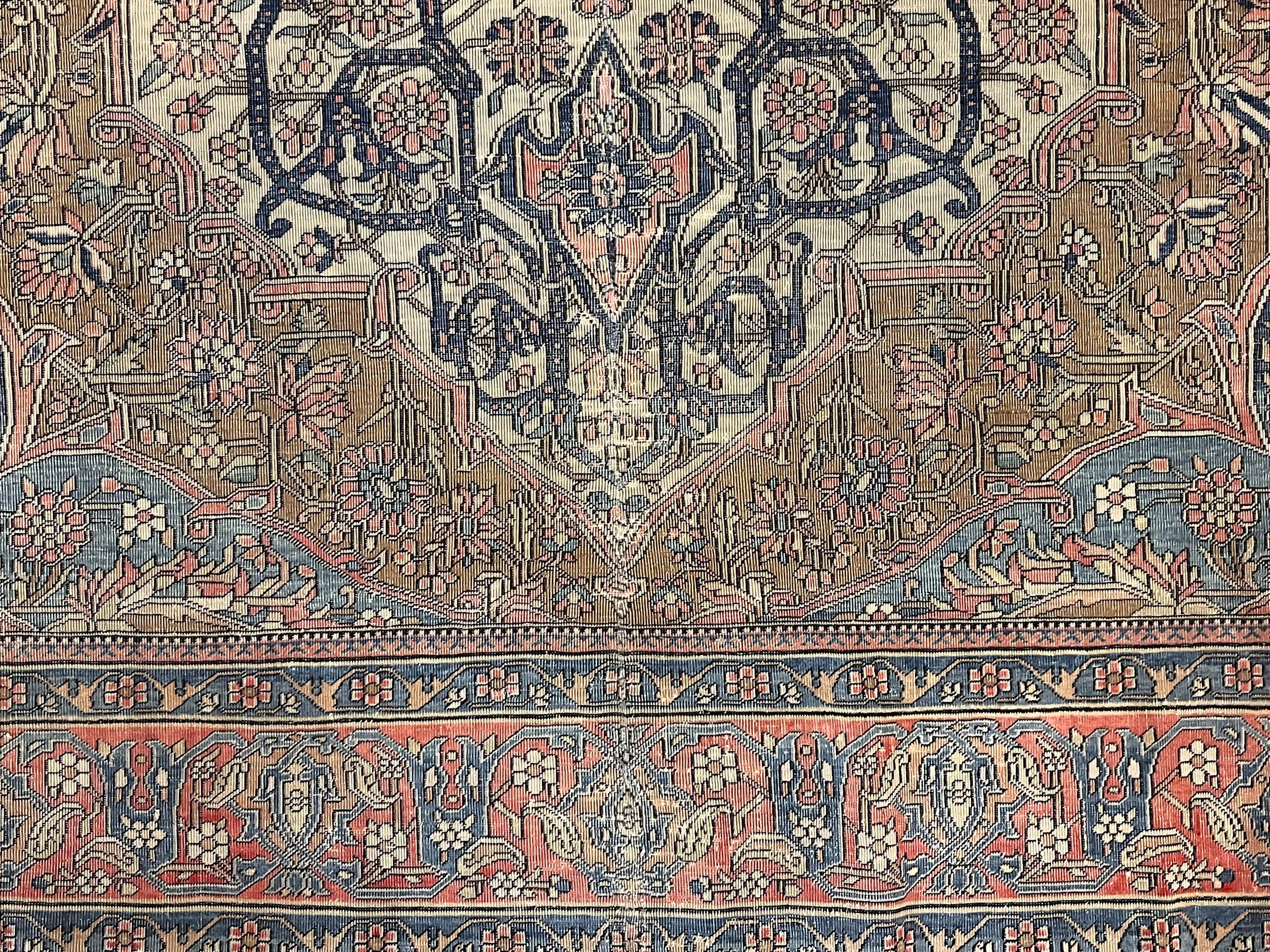 Fine Antique Mohtasham Kashan Rug 4' 7'' x 6' 5''