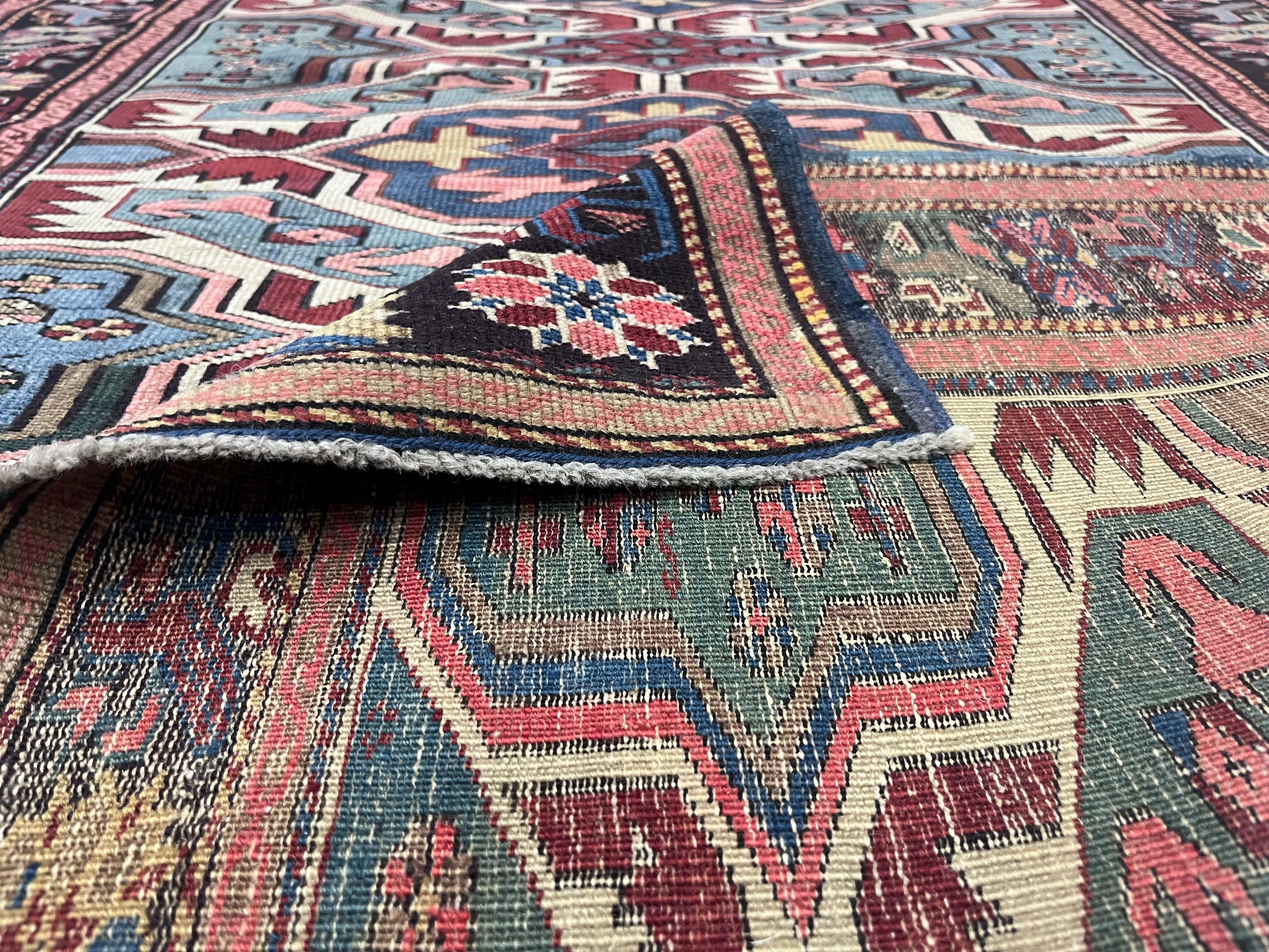 Fine Antique Caucasian Kuba Rug 3' 7'' x 5' 1''