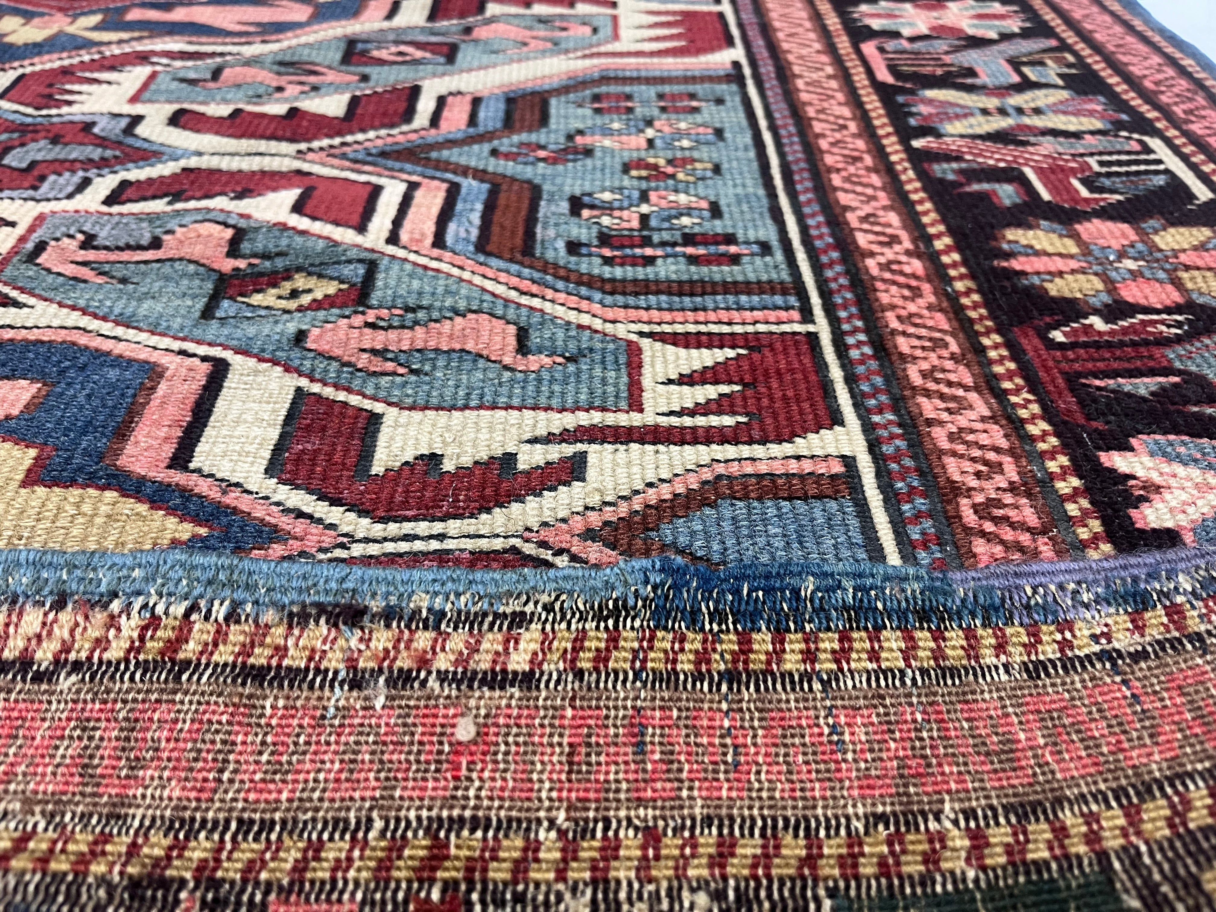 Fine Antique Caucasian Kuba Rug 3' 7'' x 5' 1''