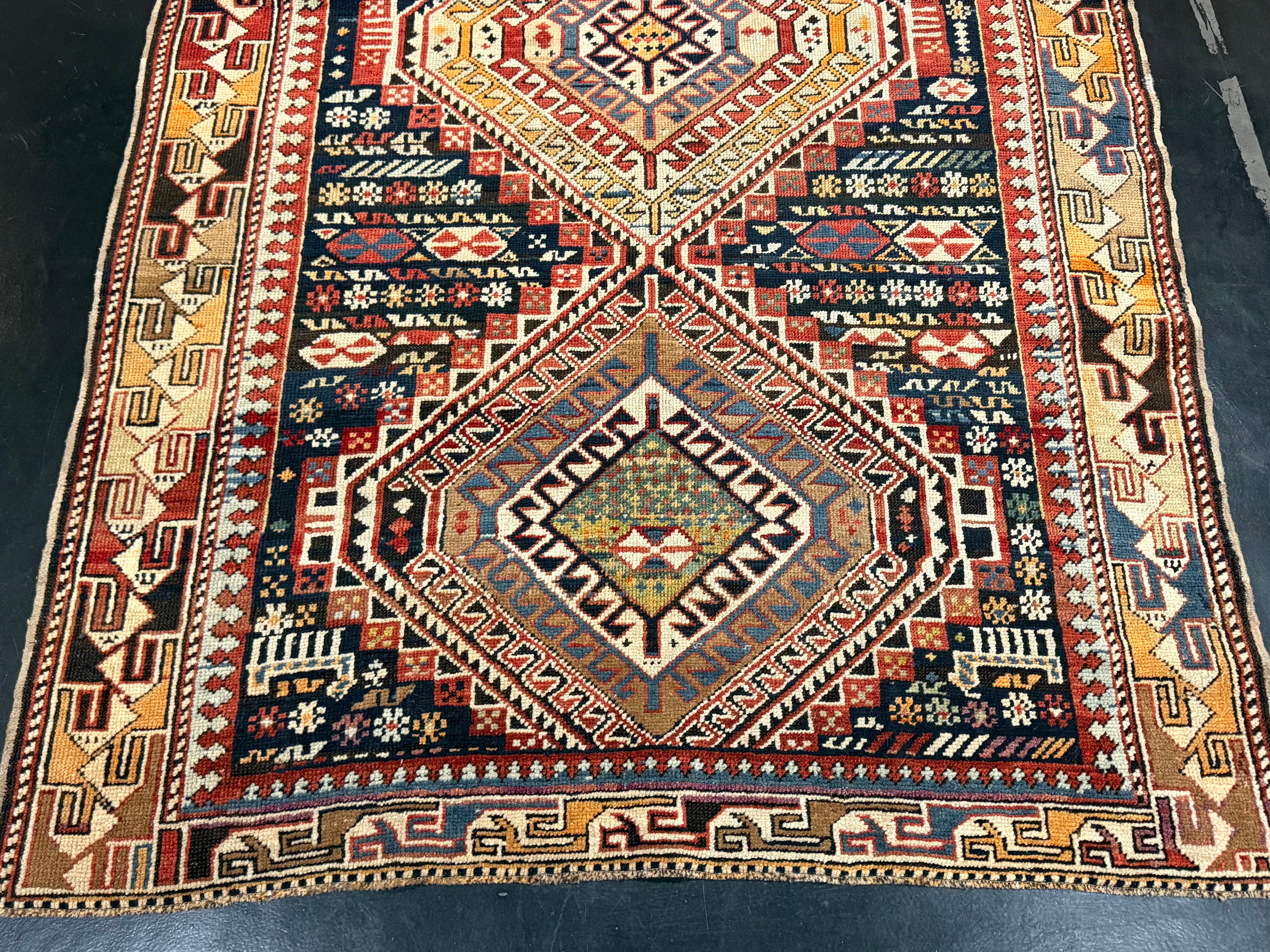 Antique Caucasian Karakashli Rug 3' 8'' x 6' 3''