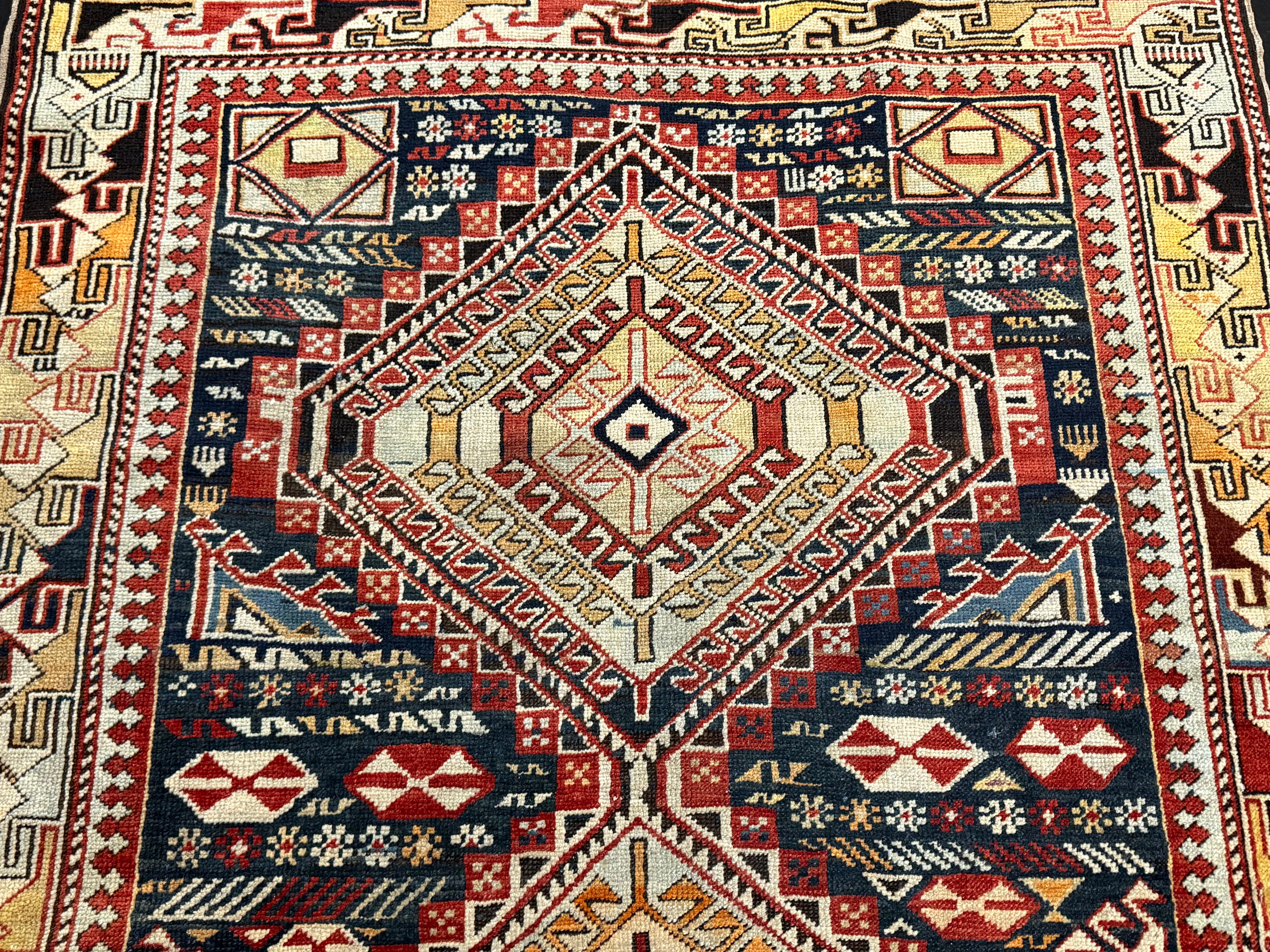 Antique Caucasian Karakashli Rug 3' 8'' x 6' 3''