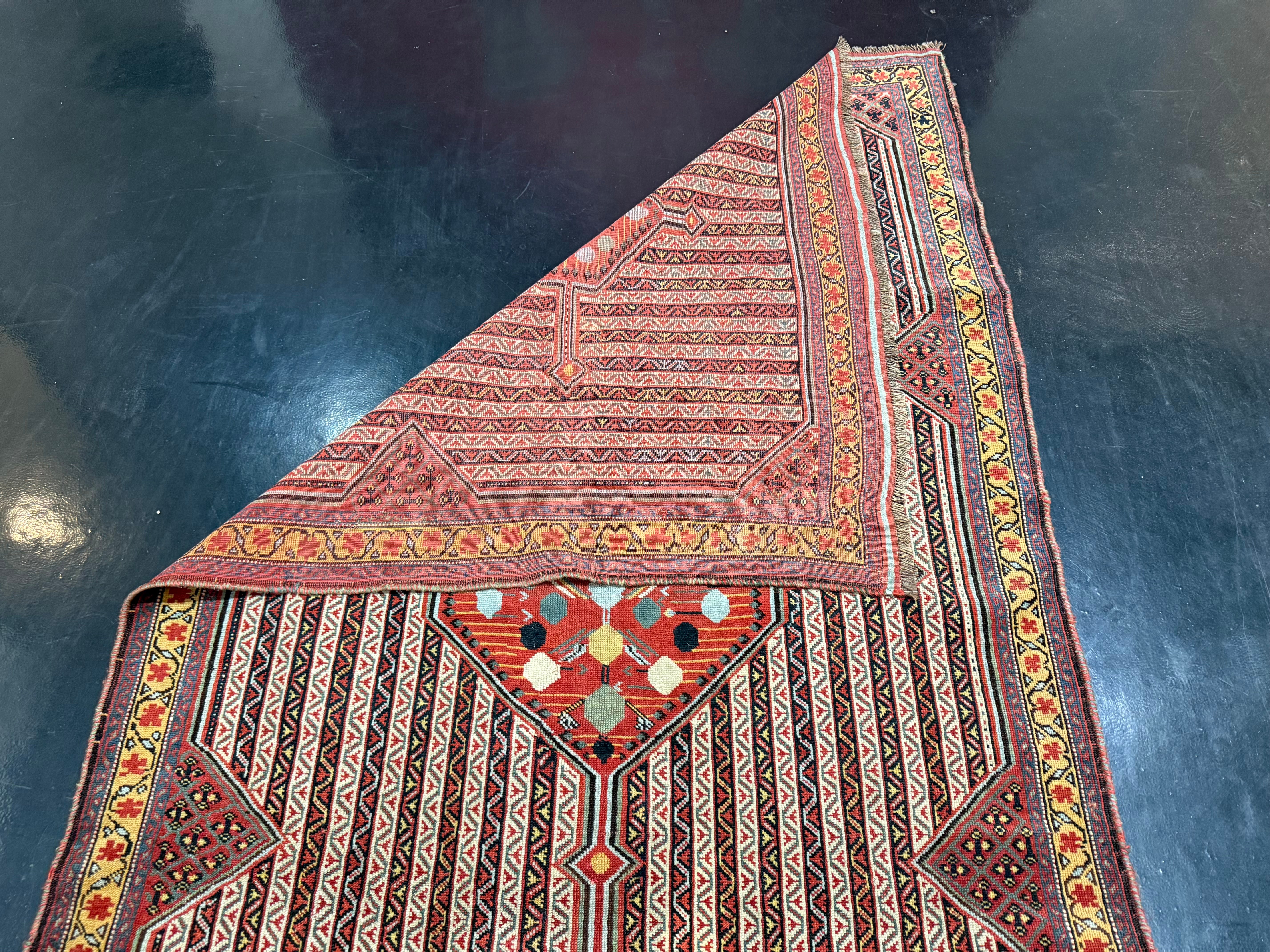 Antique SW Tribal Khamseh Rug 5' 0" x 7' 0"