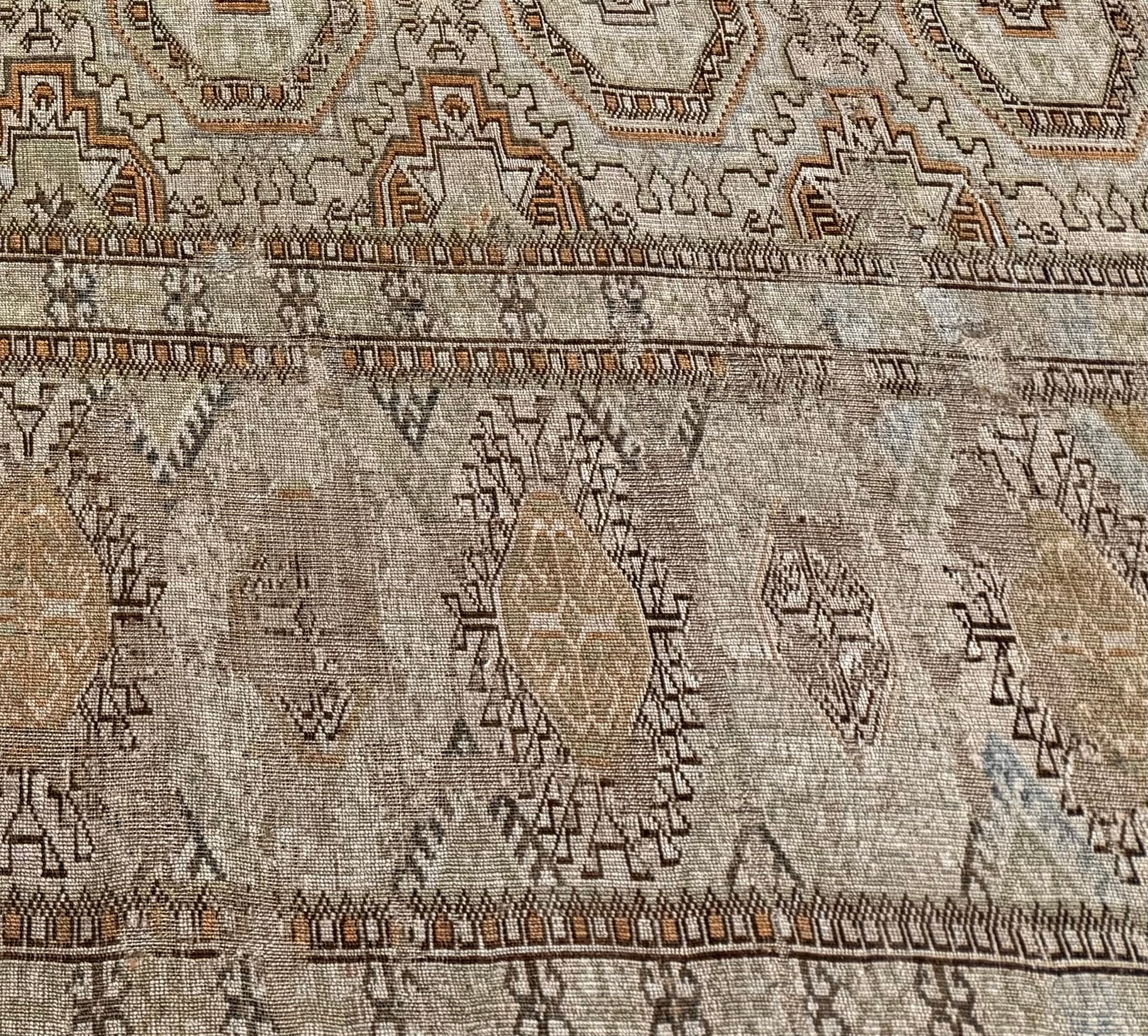 Fine Mid Century Bokara Design Rug 7'0" x 9' 9"