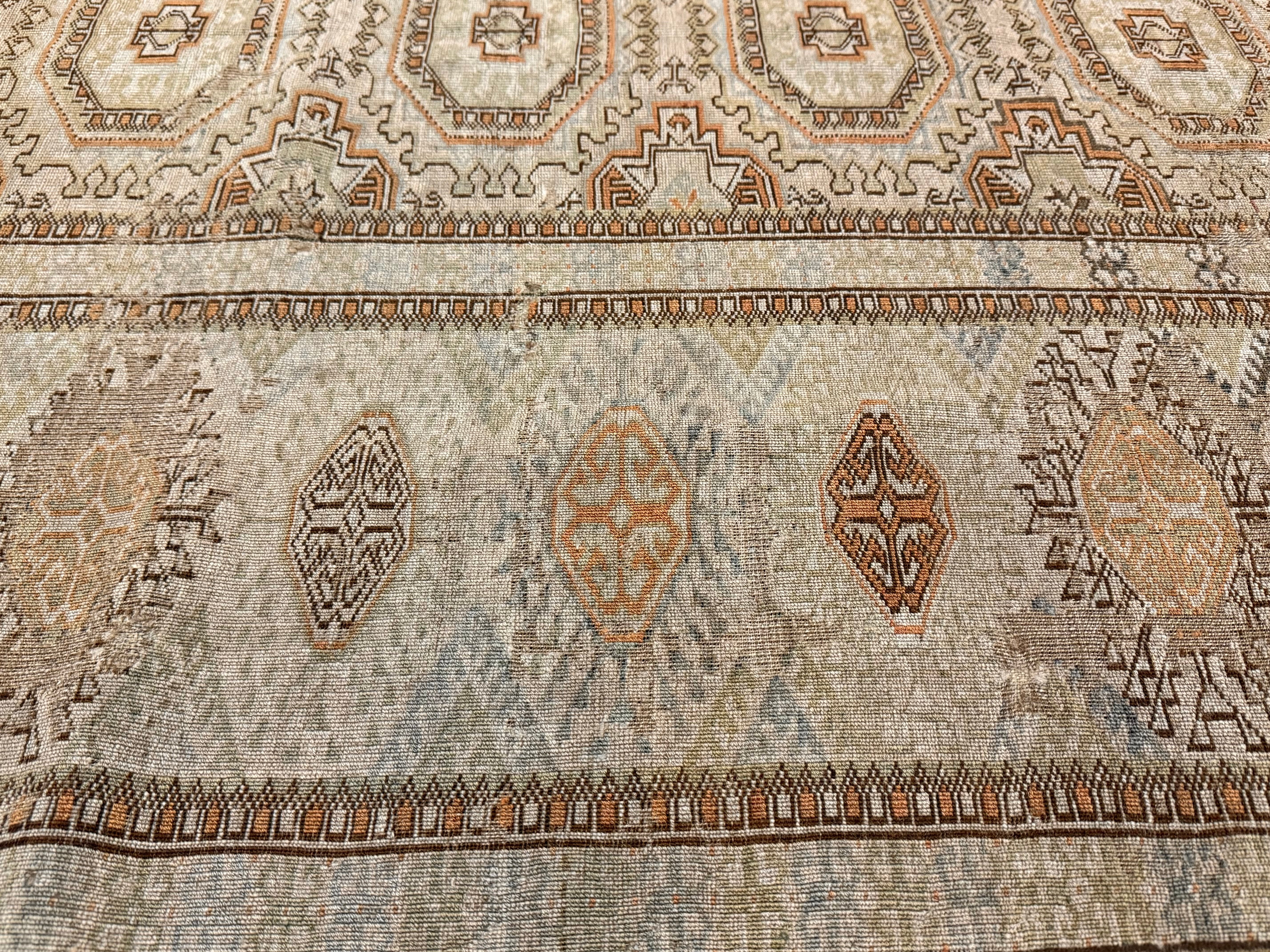 Fine Mid Century Bokara Design Rug 7'0" x 9' 9"