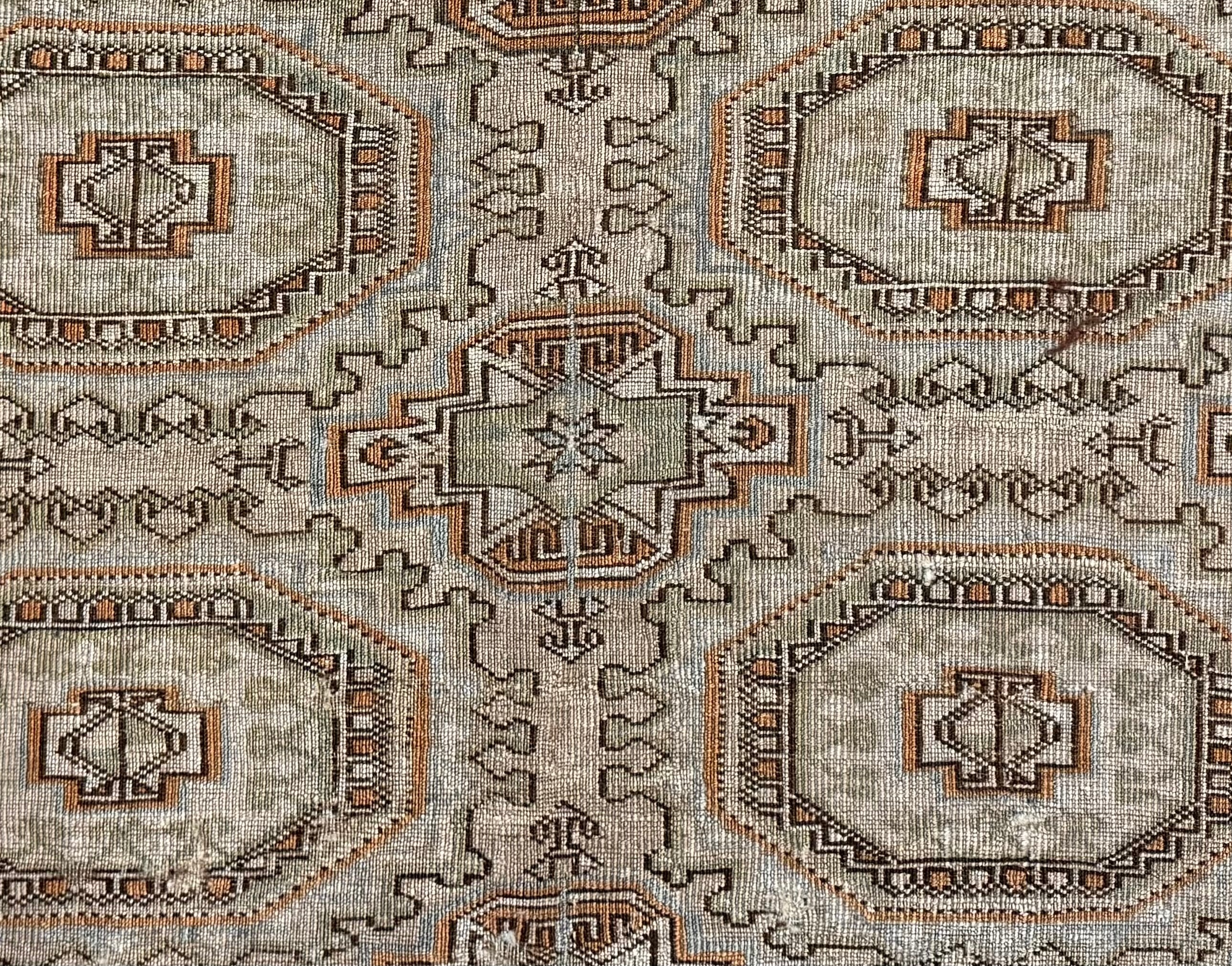 Fine Mid Century Bokara Design Rug 7'0" x 9' 9"