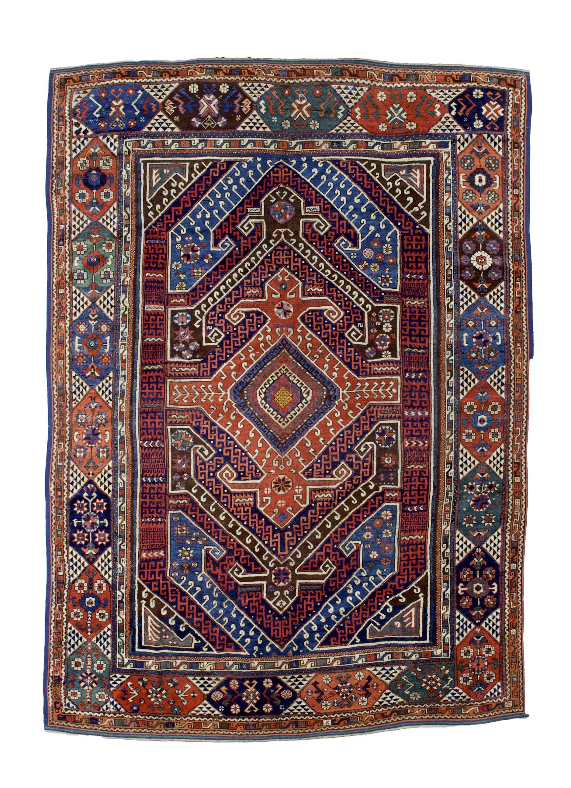 Fine Early Anatolian (Bergamo) Rug 7' 1" x 10' 1''