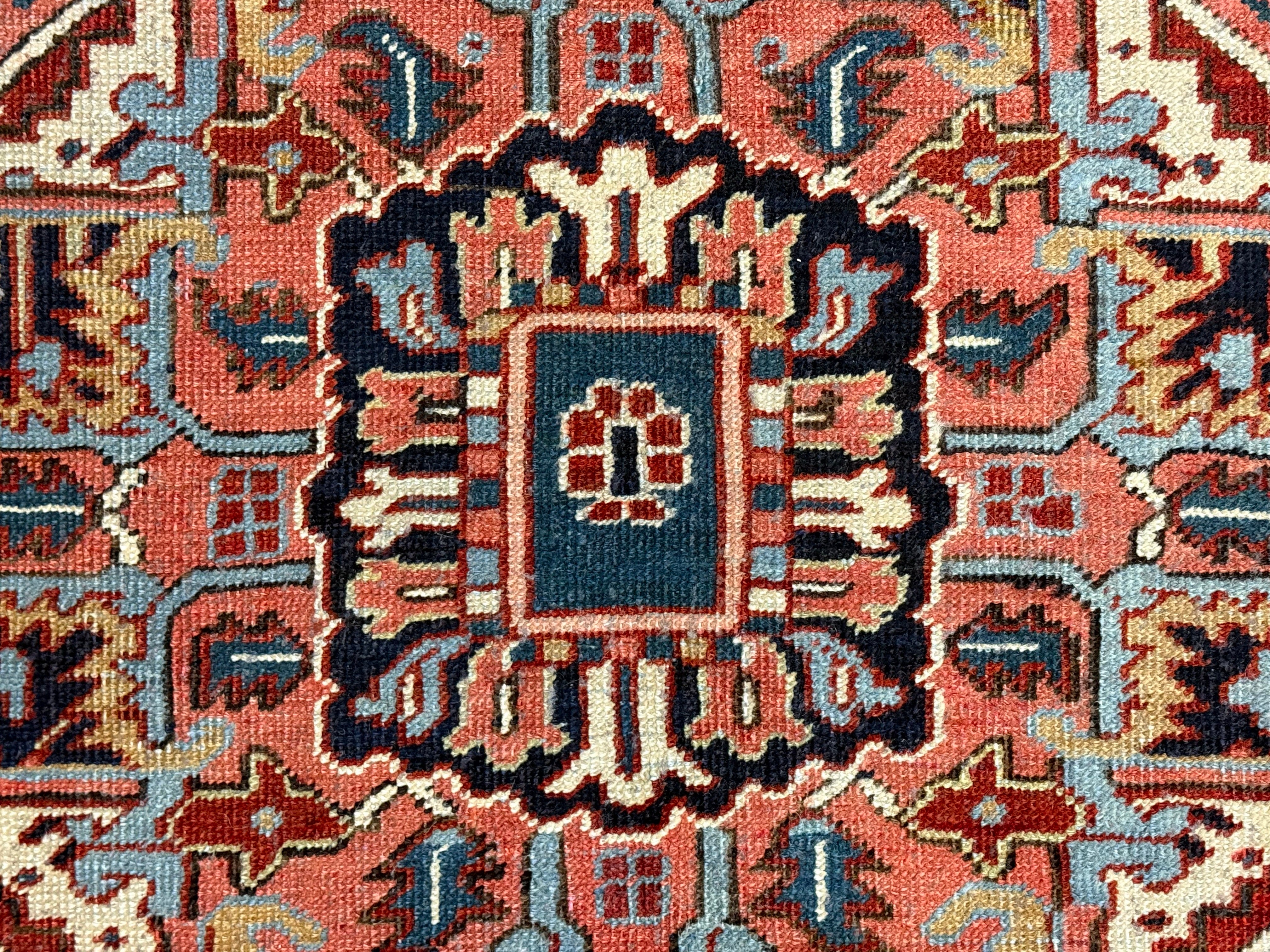 Fine Antique Persian Heriz Rug 6'7" x 11' 0"