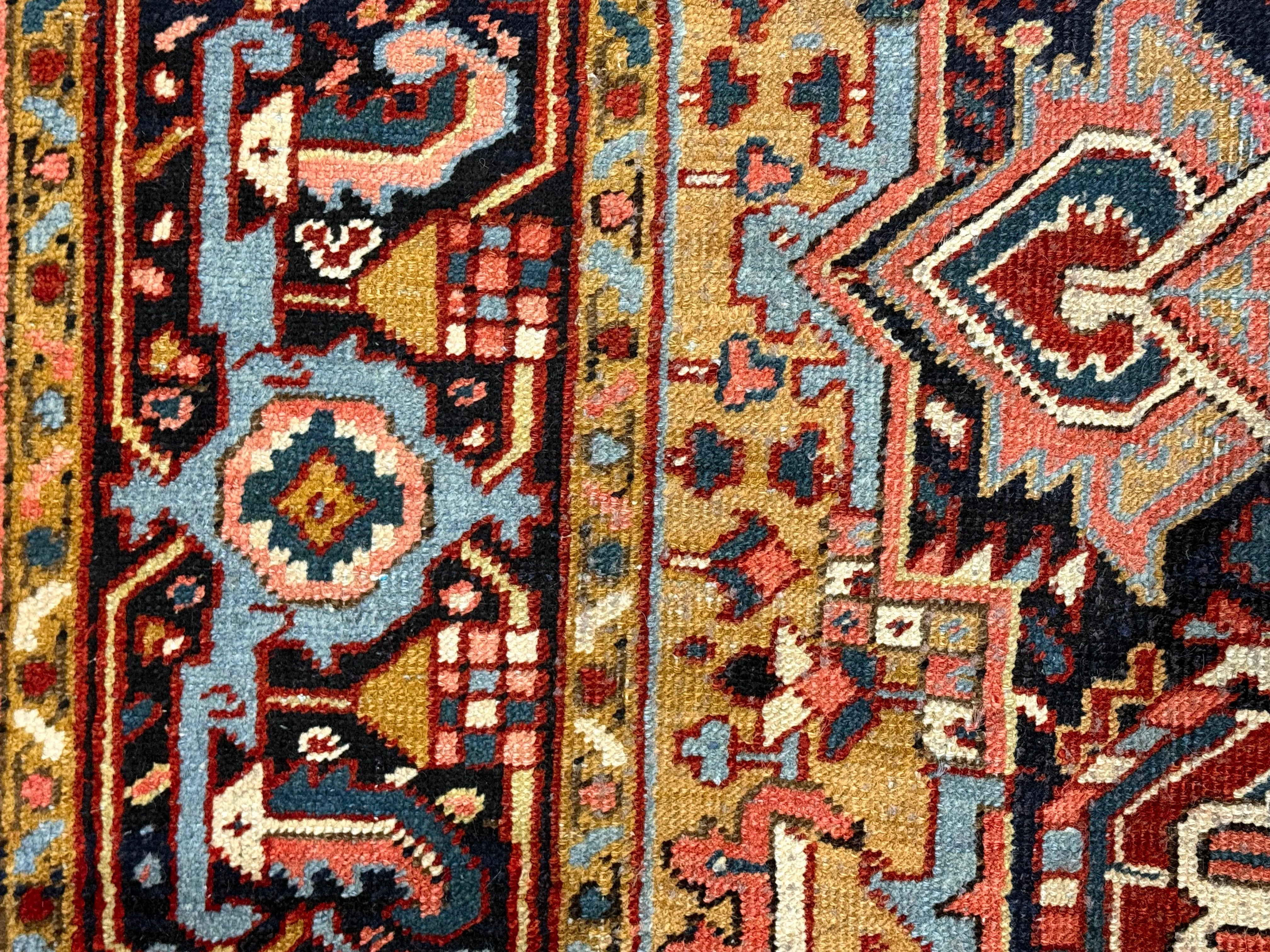 Fine Antique Persian Heriz Rug 6'7" x 11' 0"