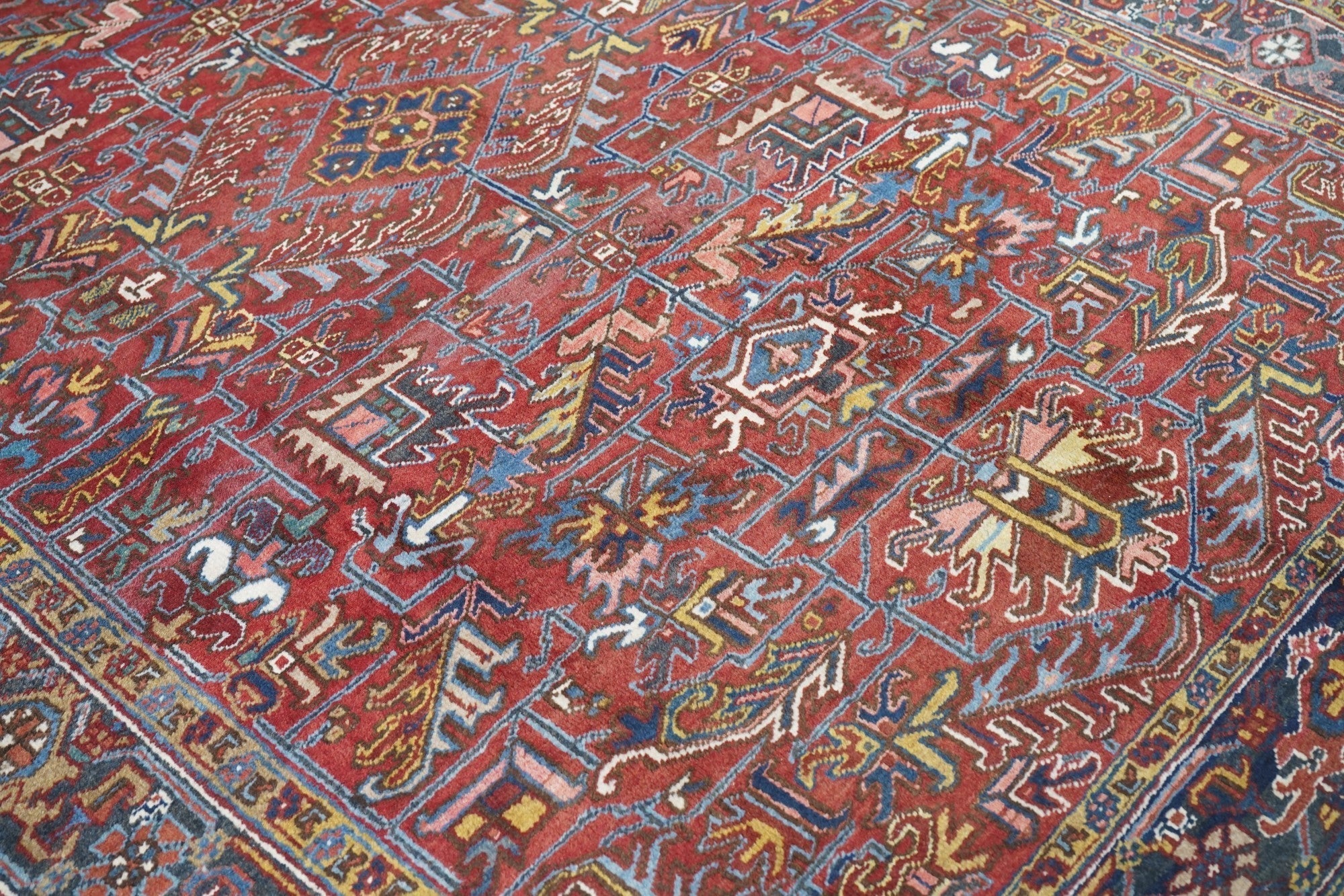 Vintage Heriz Rug 6'7'' x 9'9''