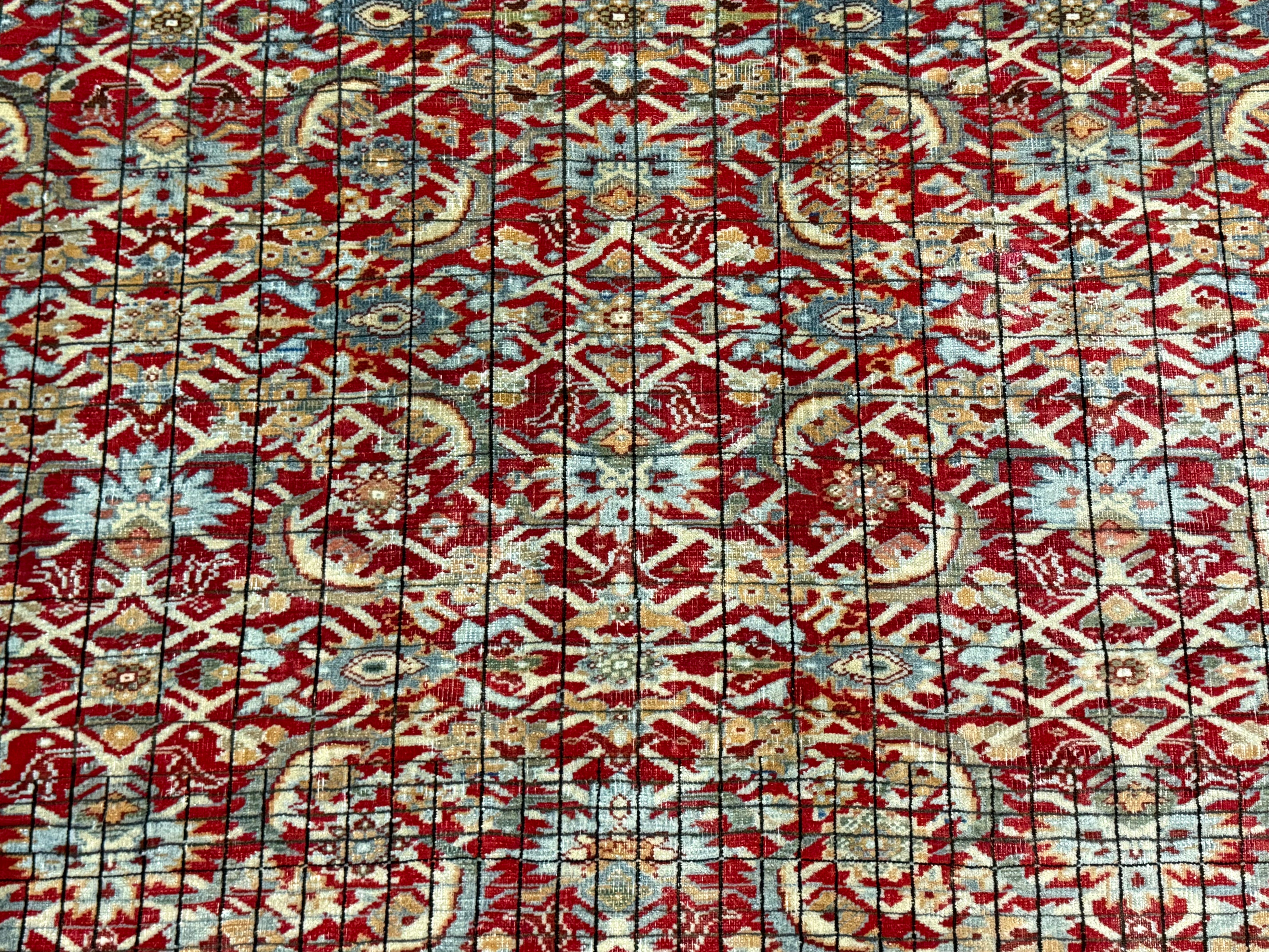 Extremely Fine Antique Mishan Malayer Rug 7' 0" x 9' 5"
