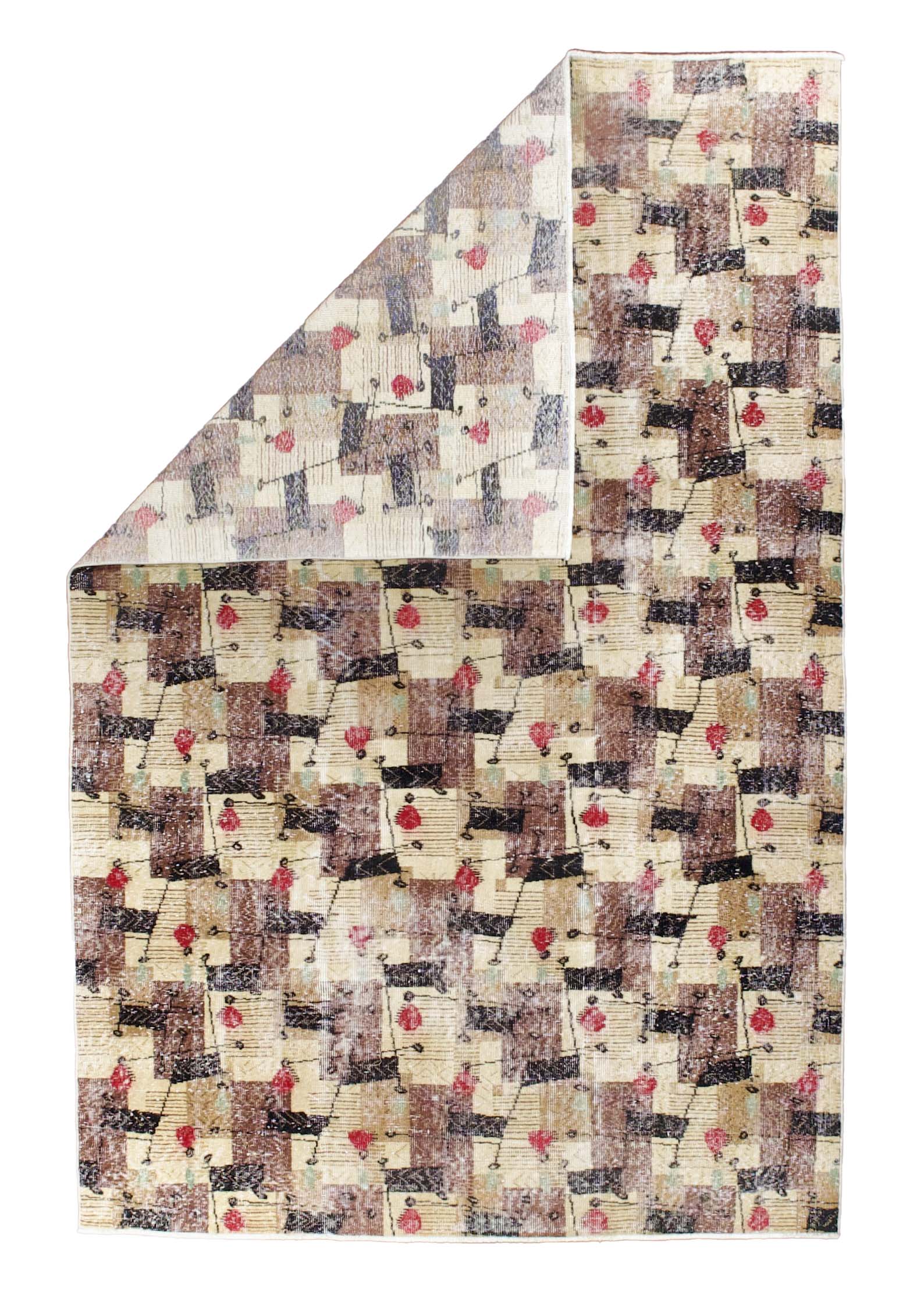 Fine Vintage Art Deco Rug 5' 11'' x 9' 1''