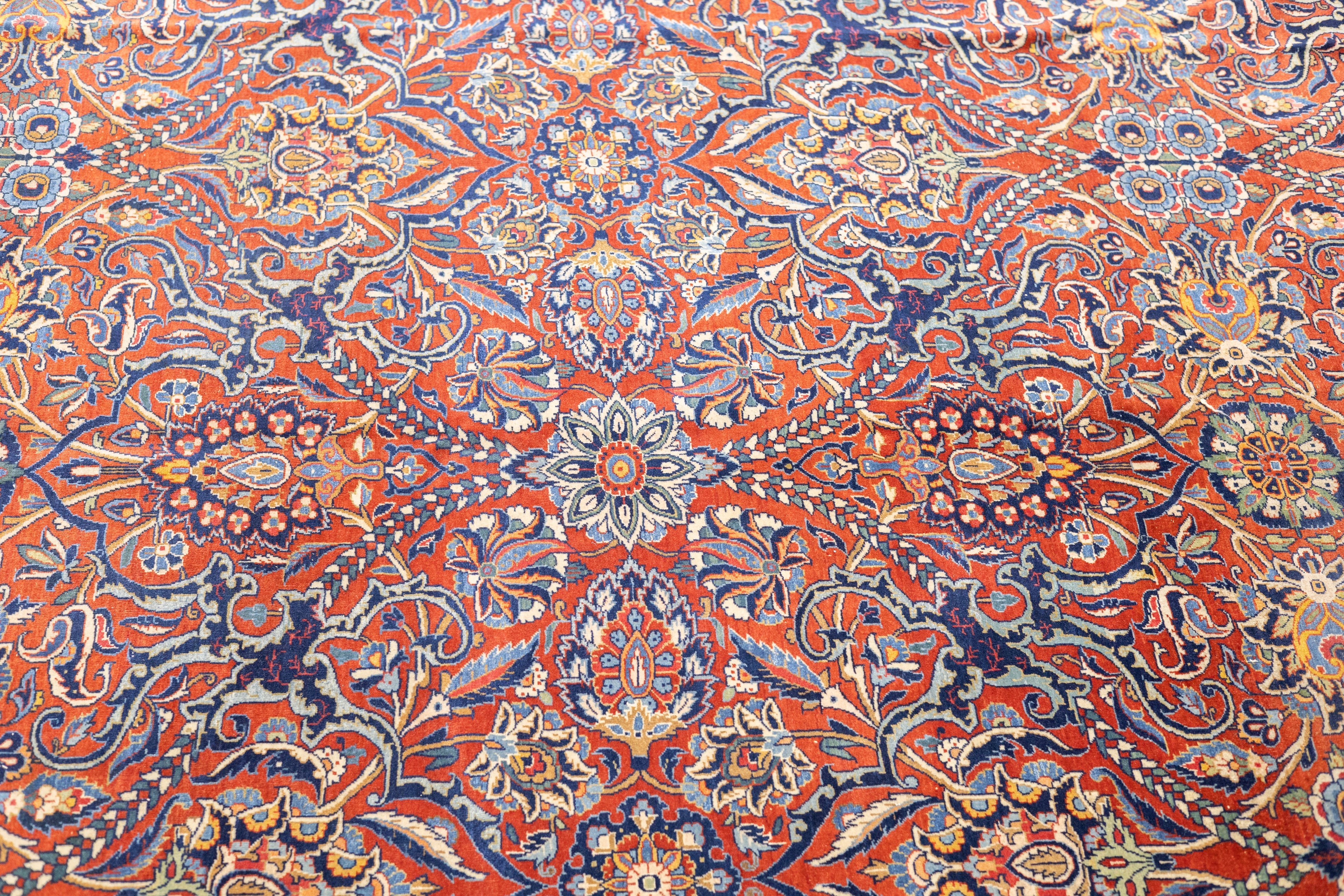 Antique Isfahan Rug 9'0" x 12'0"