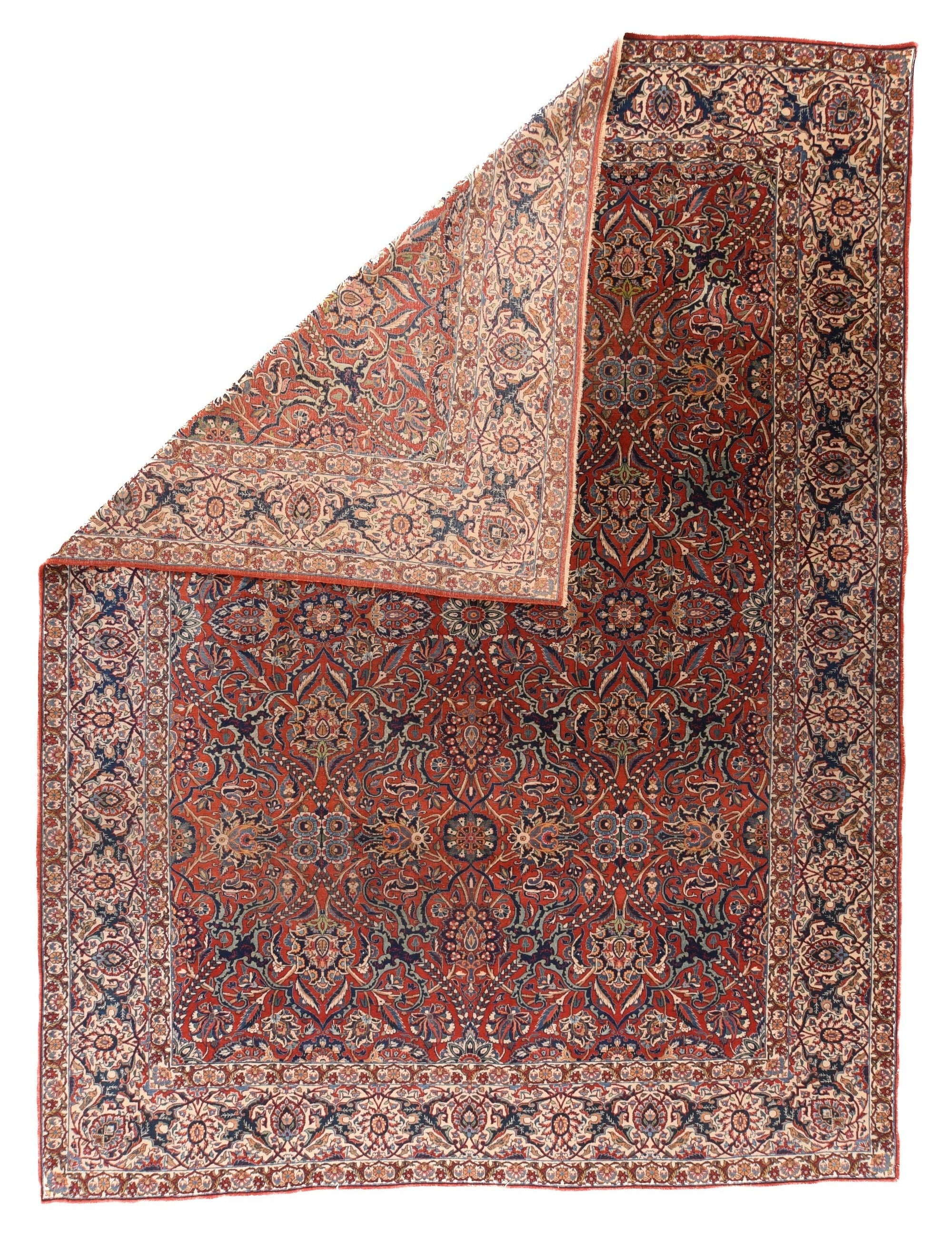 Antique Isfahan Rug 9'0" x 12'0"