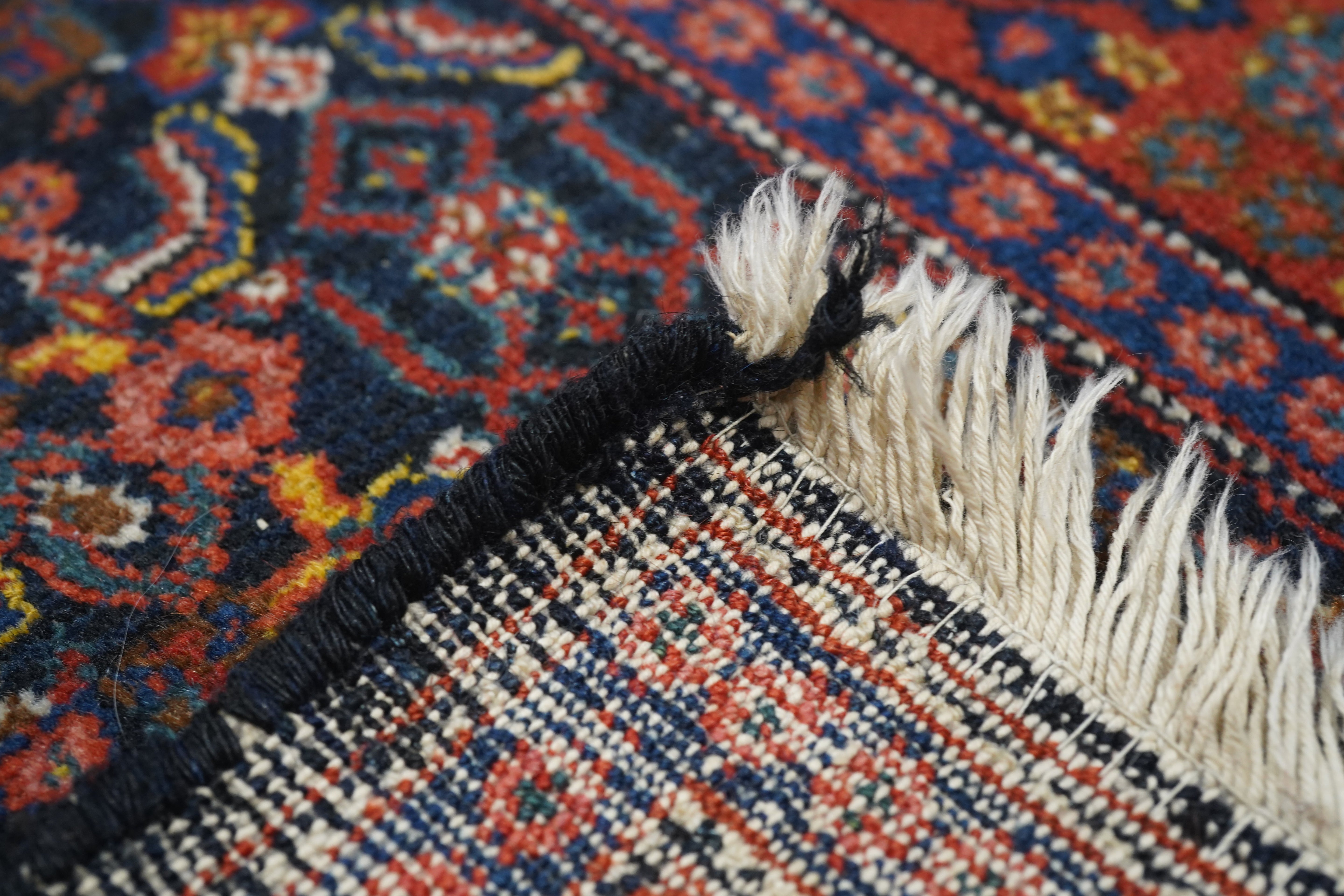 Antique Senneh Rug 3'7" x 4' 10"