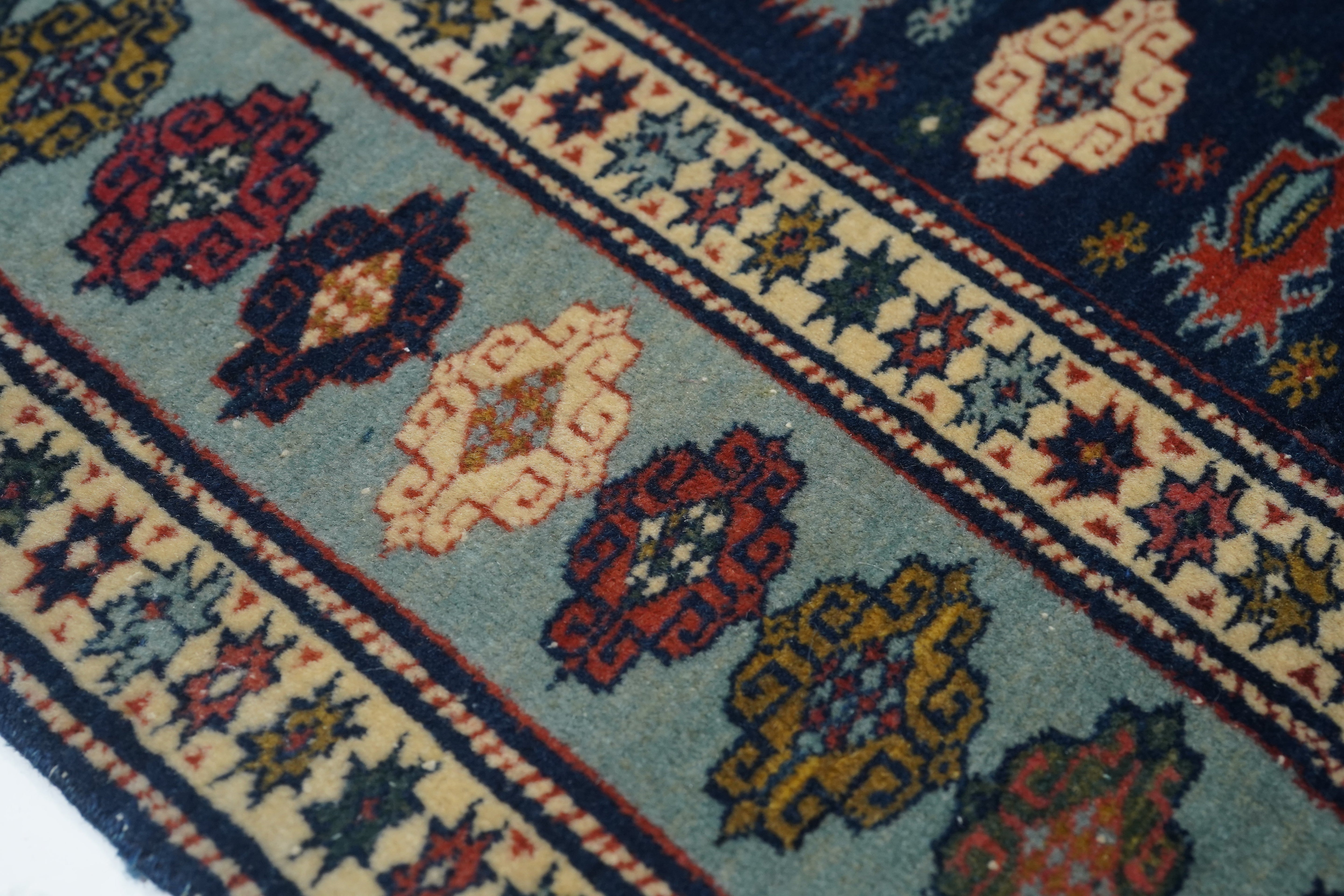 Antique Caucasian Shirvan Rug 3' 3" x 4' 5"