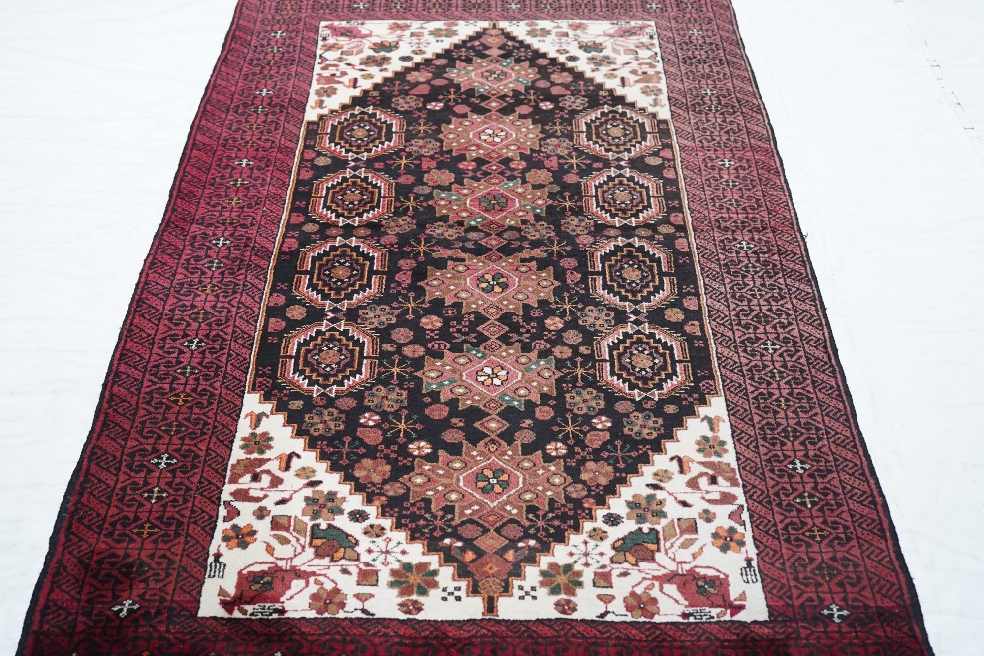 Vintage Baluch Rug 3'4'' x 6'6''