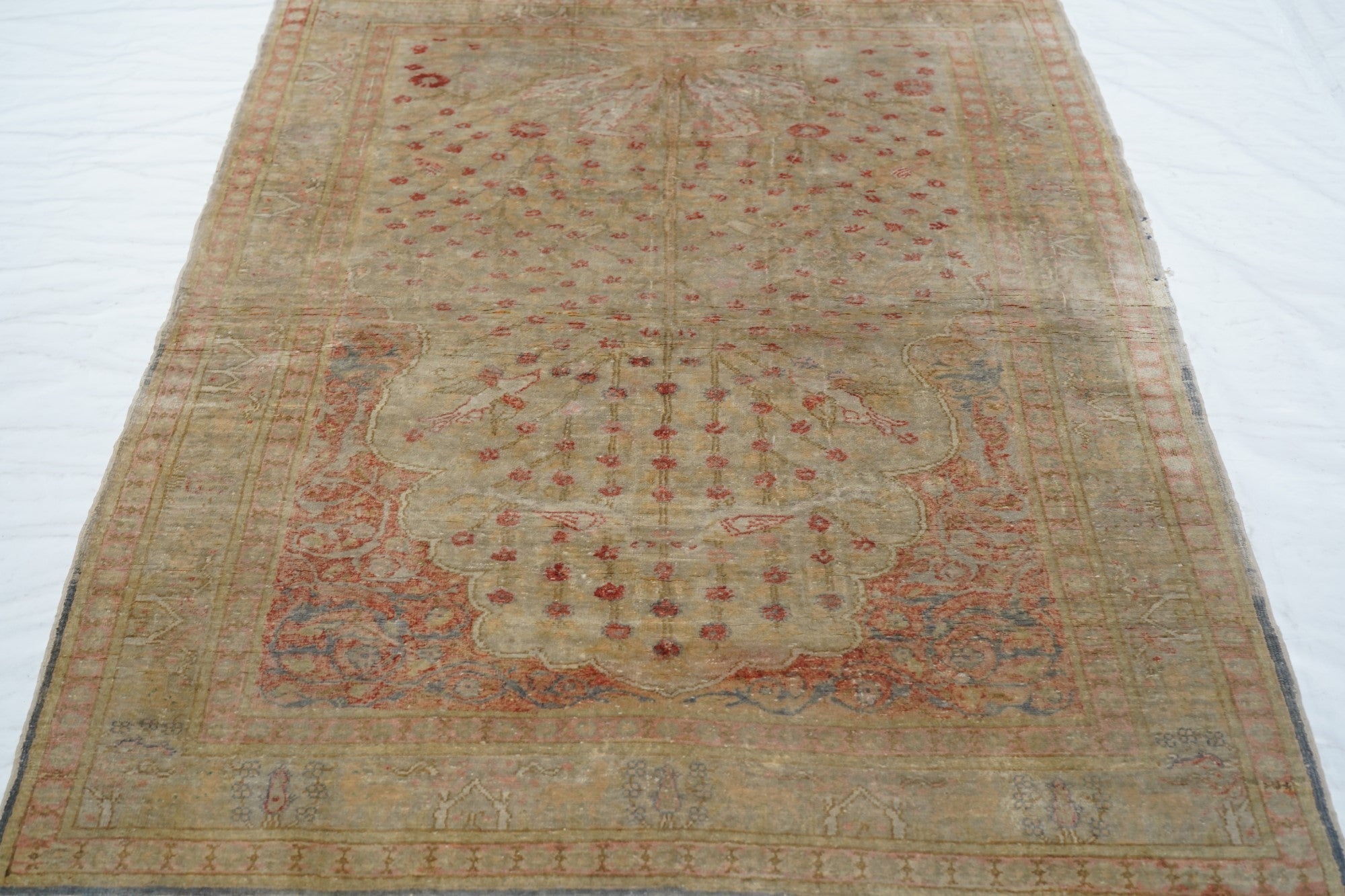 Fine Antique Turkish Wool Rug 4'0" x 5'8''