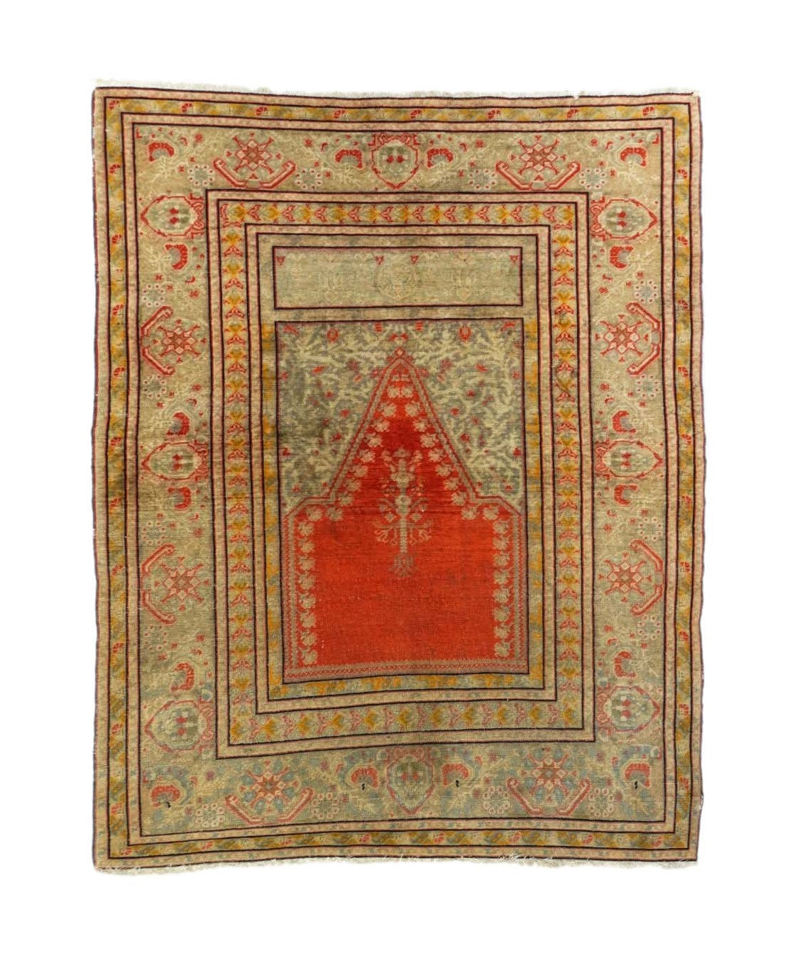 Antique Turkish Prayer 4'6'' x 5'9''