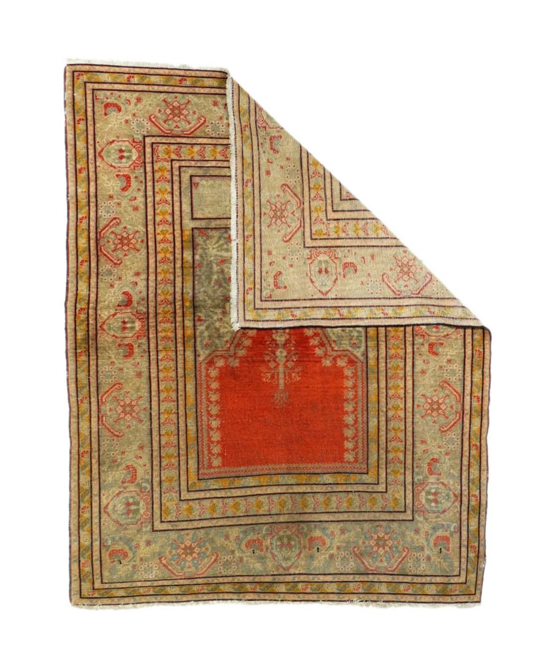 Antique Turkish Prayer 4'6'' x 5'9''