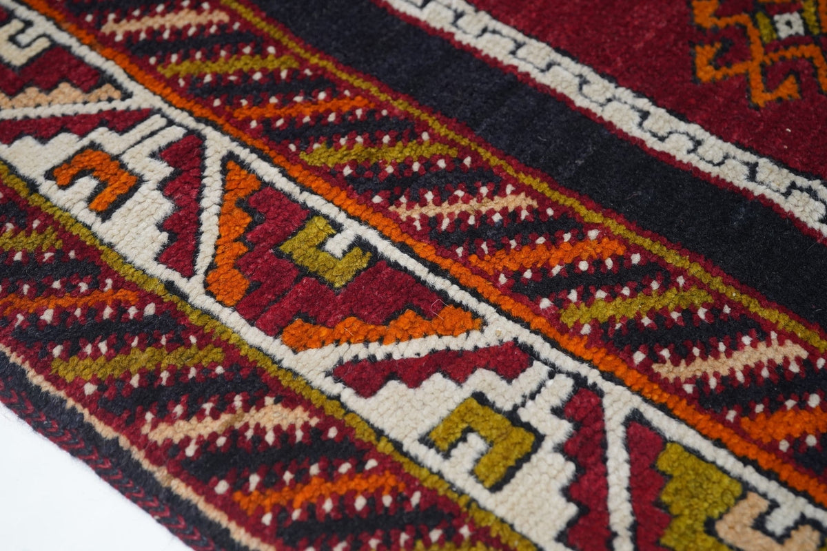 Fine Antique Turkish Tribal Wool Rug 3'3'' x 6'3''