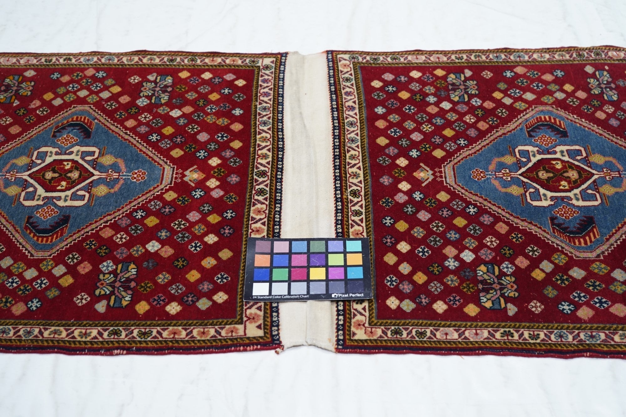 Extremely fine pair of saddle bag Kashkouli Rug 2'0" x 4'0"